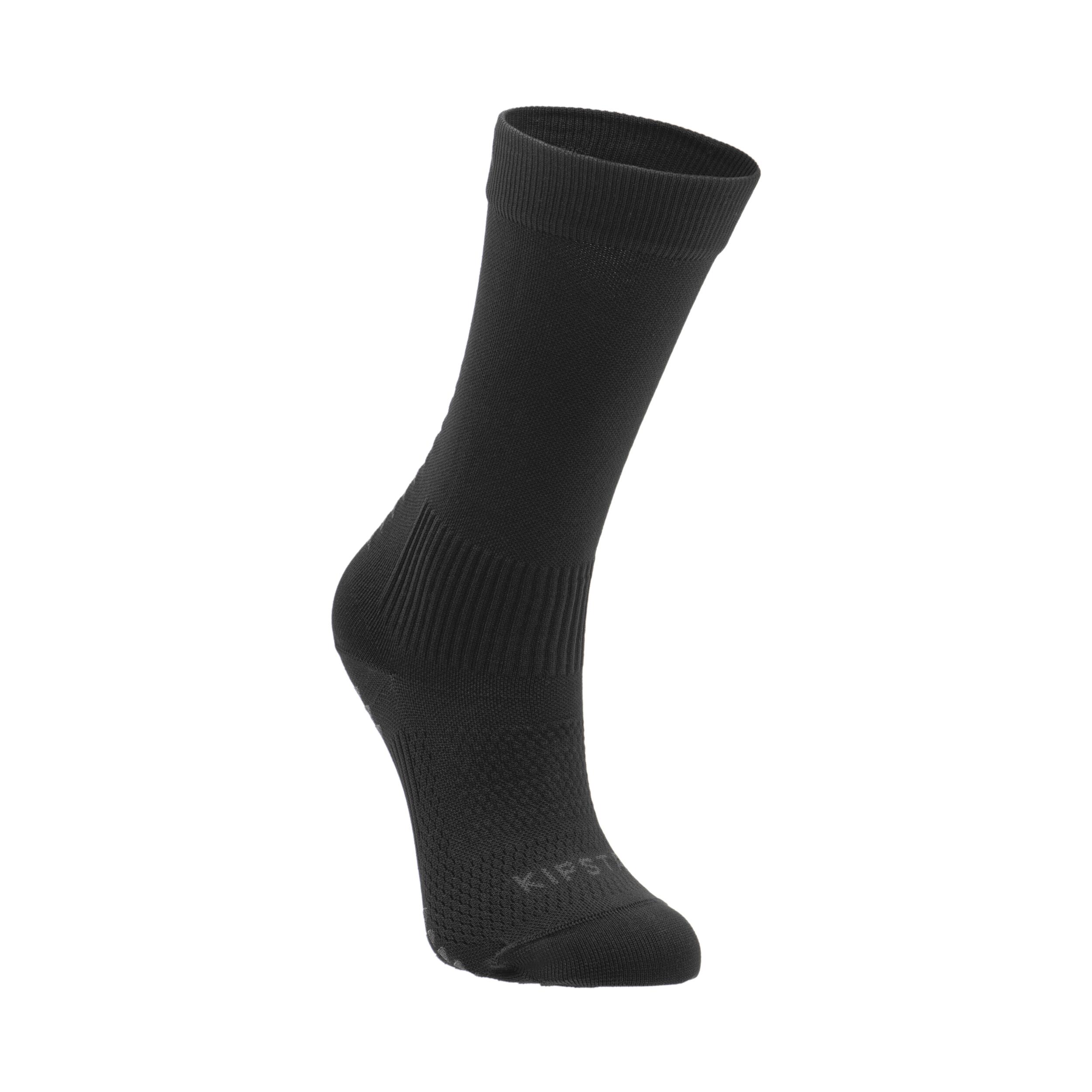 KIPSTA Detské polovysoké futbalové ponožky Viralto MiD II Club čierne 274@35-36-KIPSTA