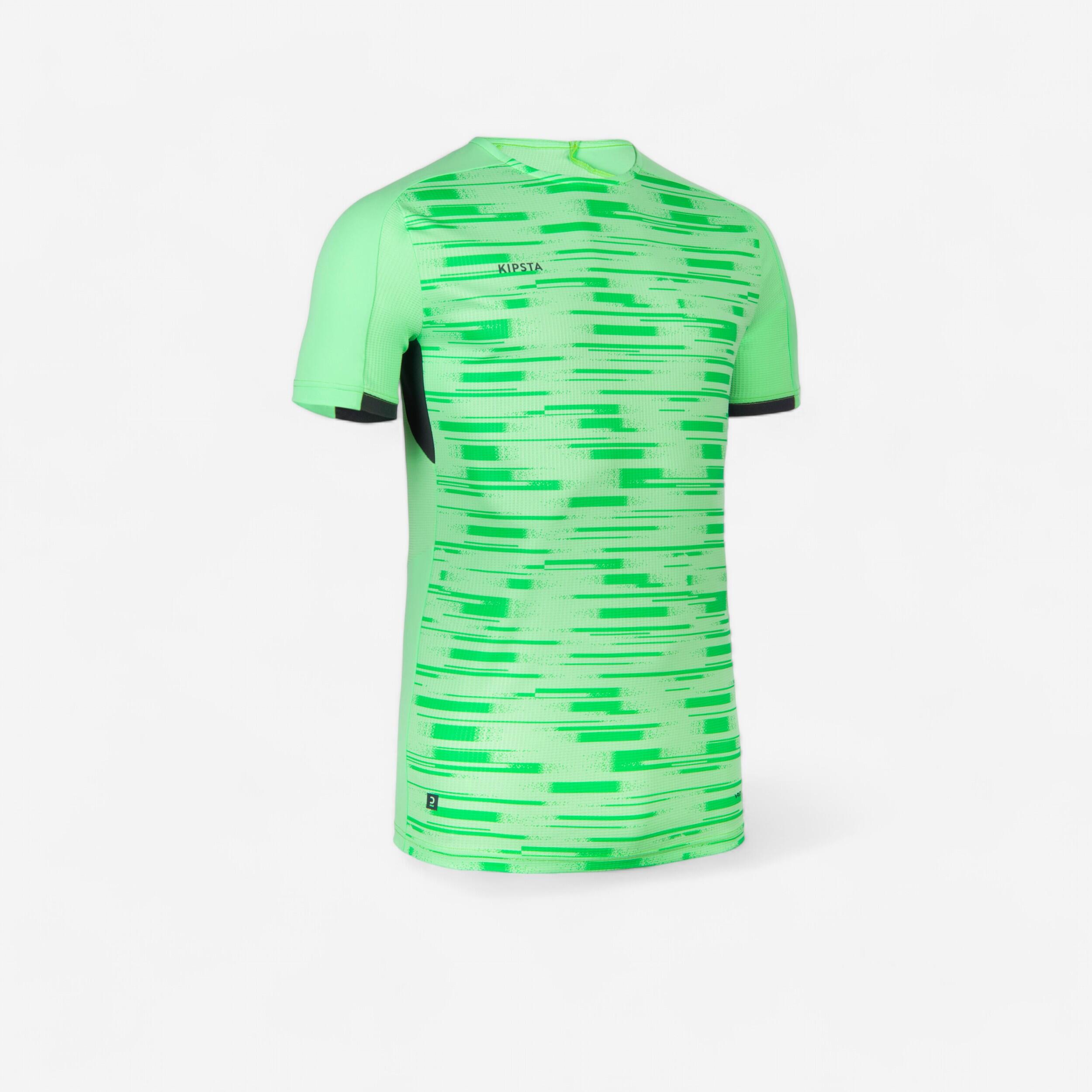 KIPSTA Futbalový dres Viralto PXL s krátkym rukávom zeleno-čierny zelená 349@M-KIPSTA
