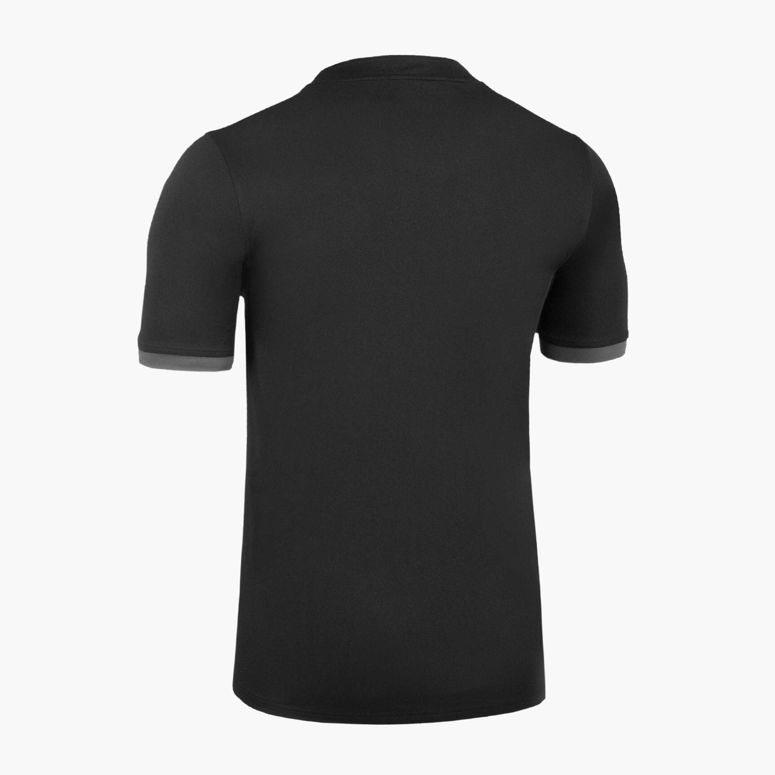 KIPSTA Pánsky dres na ragby R100 čierno-sivý čierna 200@3XL-KIPSTA