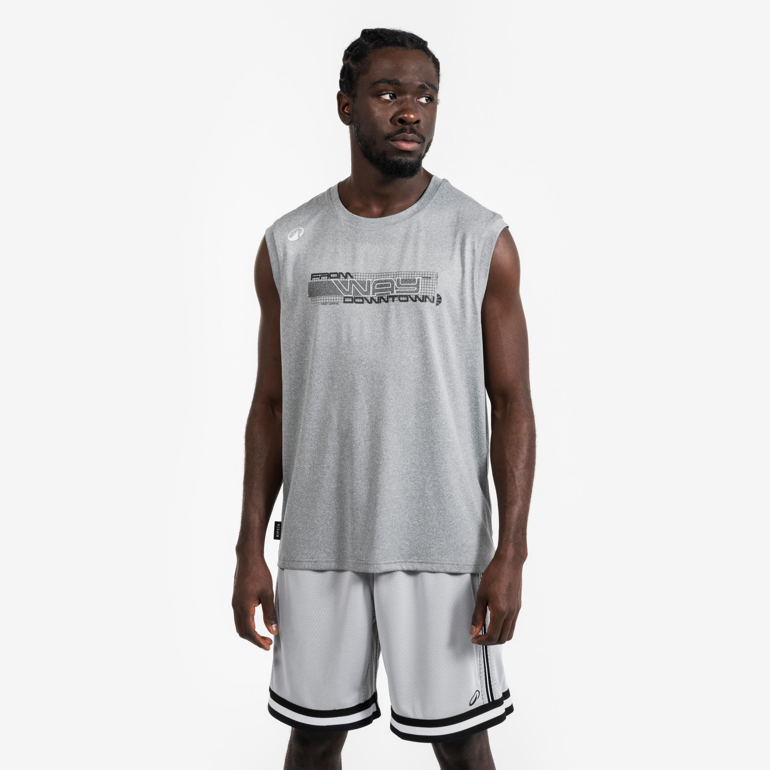 KIPSTA UNISEX BASKETBALOVÉ TIELKO FAST 500 SIVÉ šedá 200@M-KIPSTA
