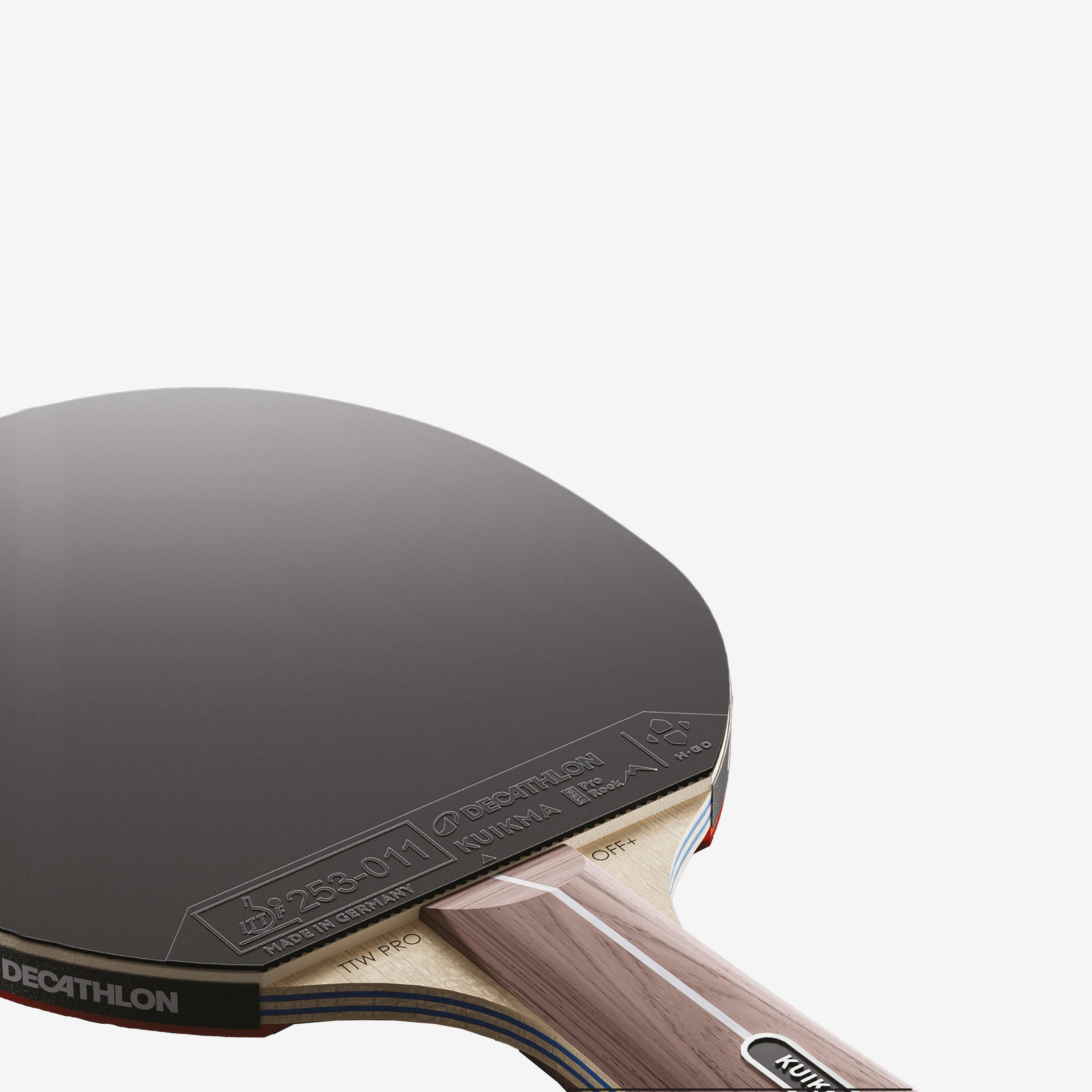 KUIKMA Poťah na stolnotenisovú raketu TTRB Pro Spin ITTF čierny 136@max čierny-KUIKMA