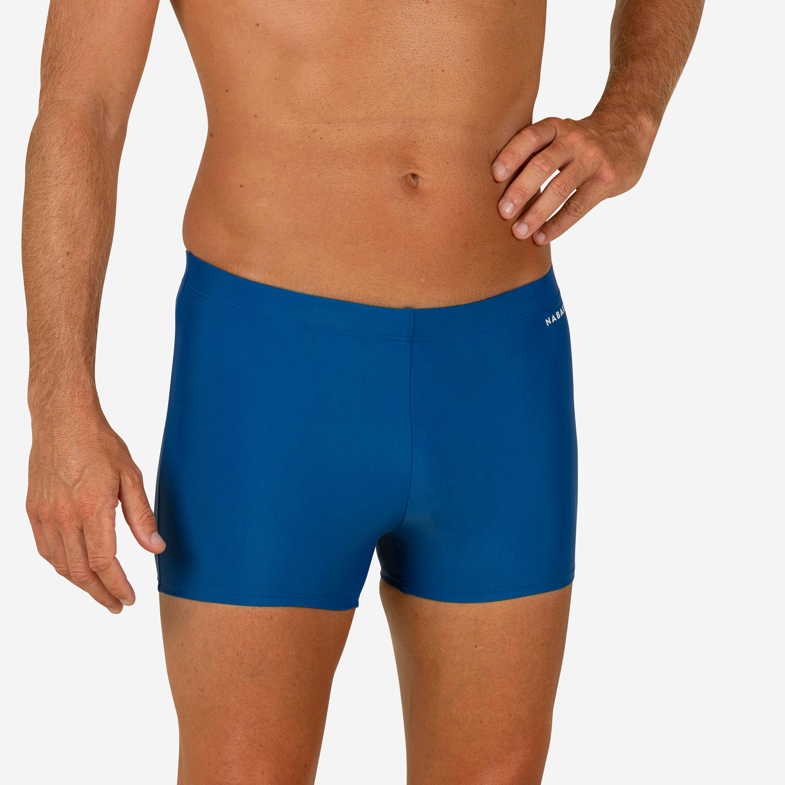 NABAIJI Pánske plavecké boxerkové plavky – 100 Basic – modré 340@M-NABAIJI