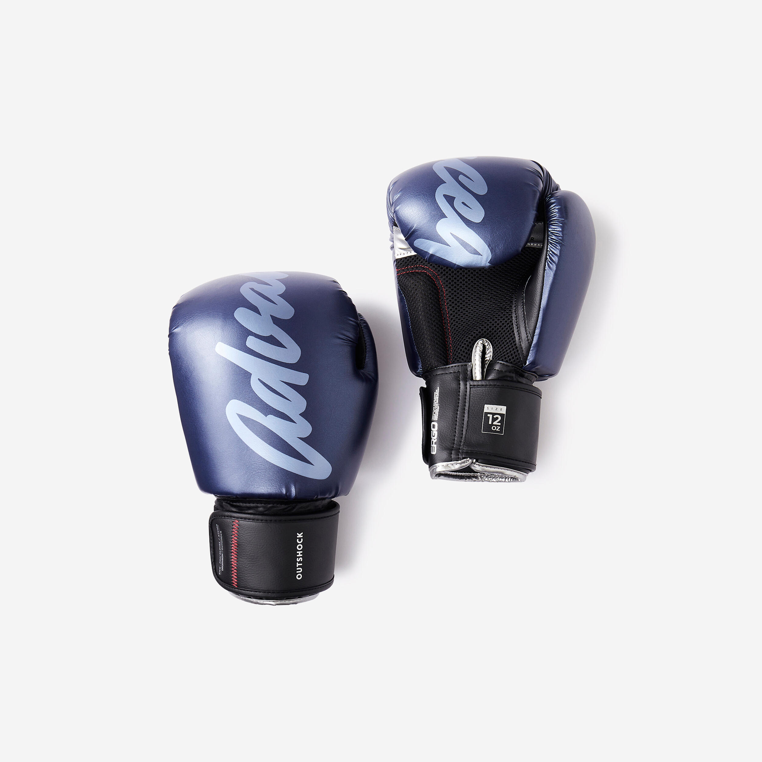 OUTSHOCK Rukavice na kickbox a thajský box modré 204@14 oz-OUTSHOCK