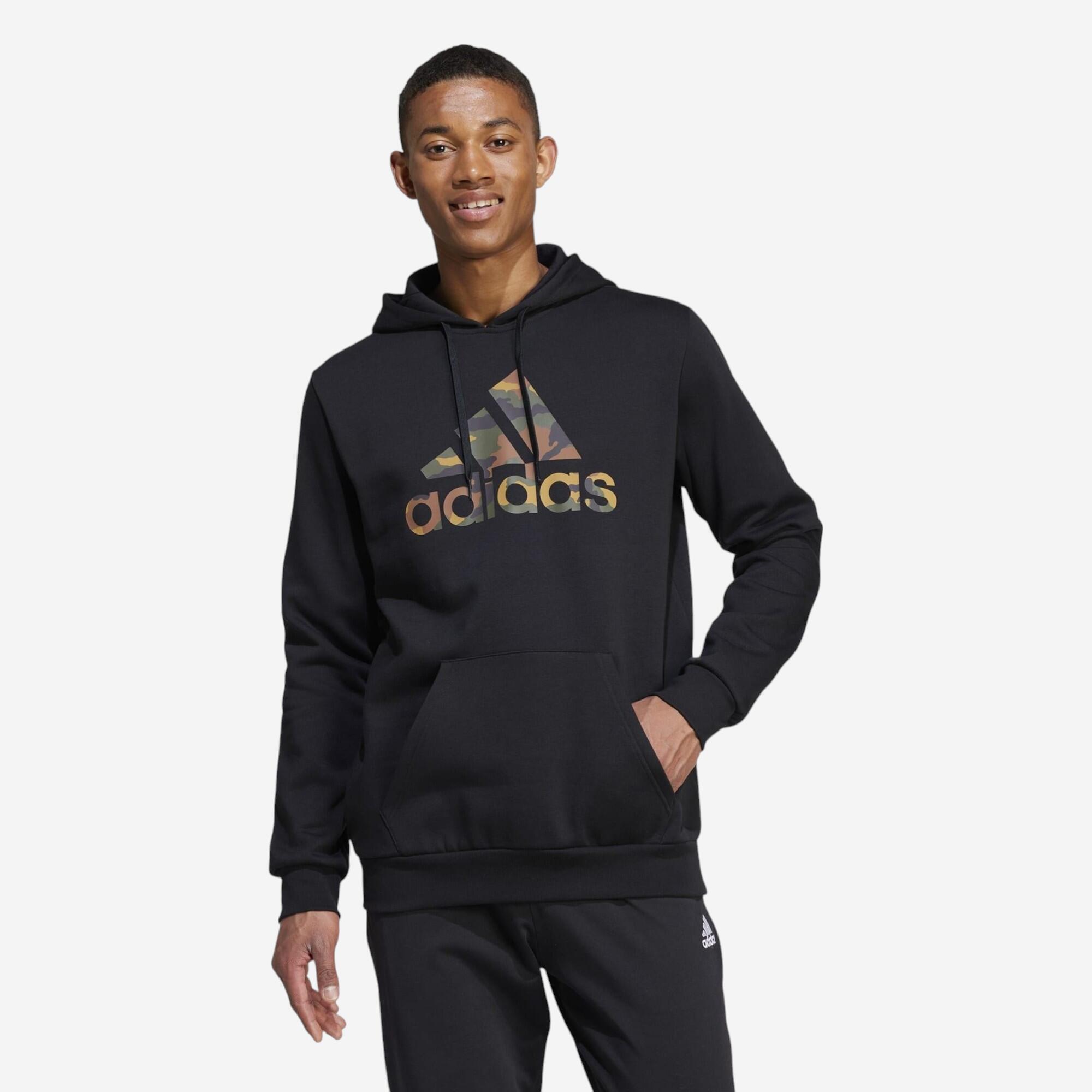 PÁNSKA MIKINA S KAPUCŇOU NA FITNES ADIDAS čierna 349@XL-ADIDAS