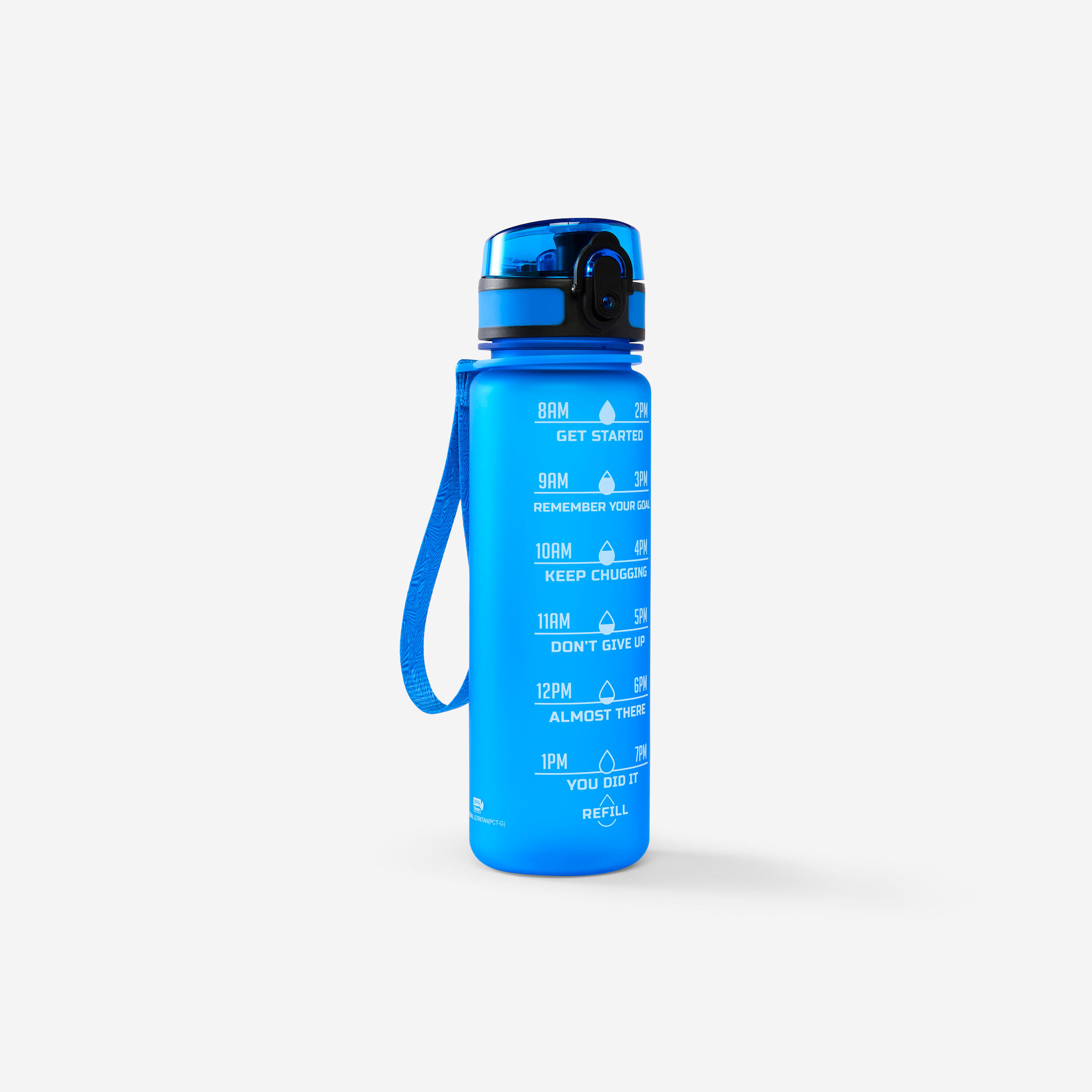PHOENIX Športová fľaša Motivation 500 ml modrá-PHOENIX