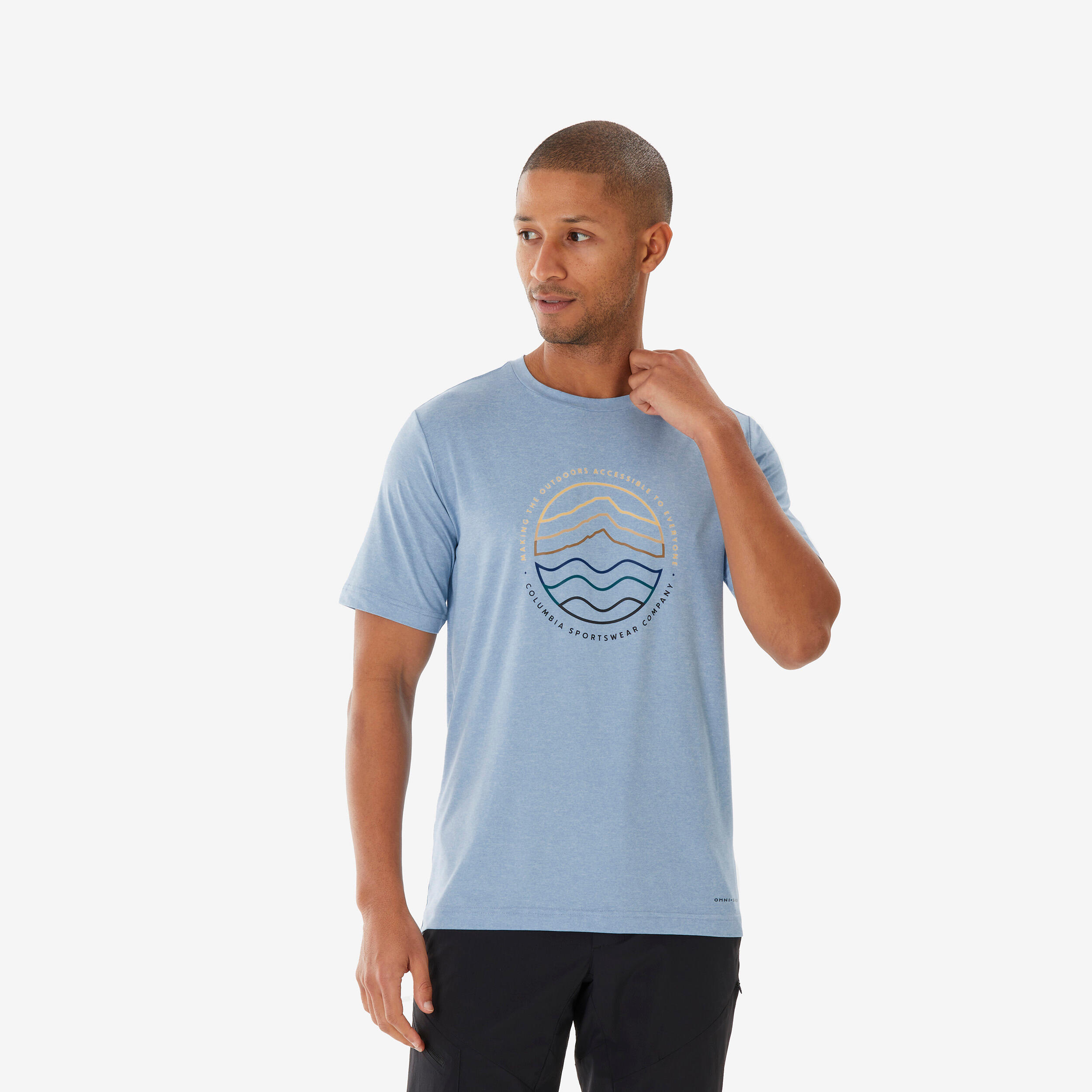 Pánske turistické tričko s krátkym rukávom Columbia 349@L-COLUMBIA