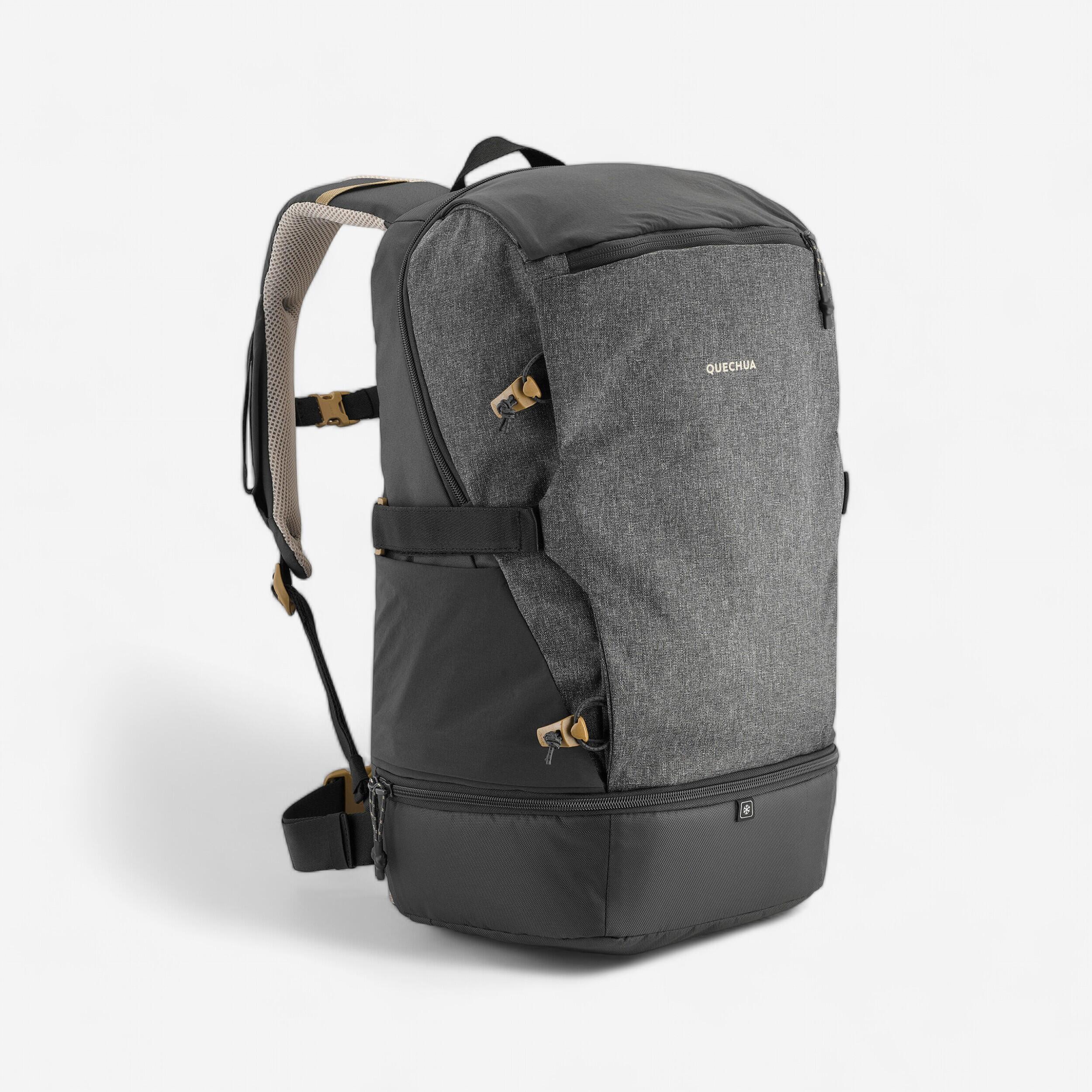 QUECHUA Turistický batoh NH Arpenaz 500 izotermický 30 l čierno-sivý šedá 132@30 l-QUECHUA