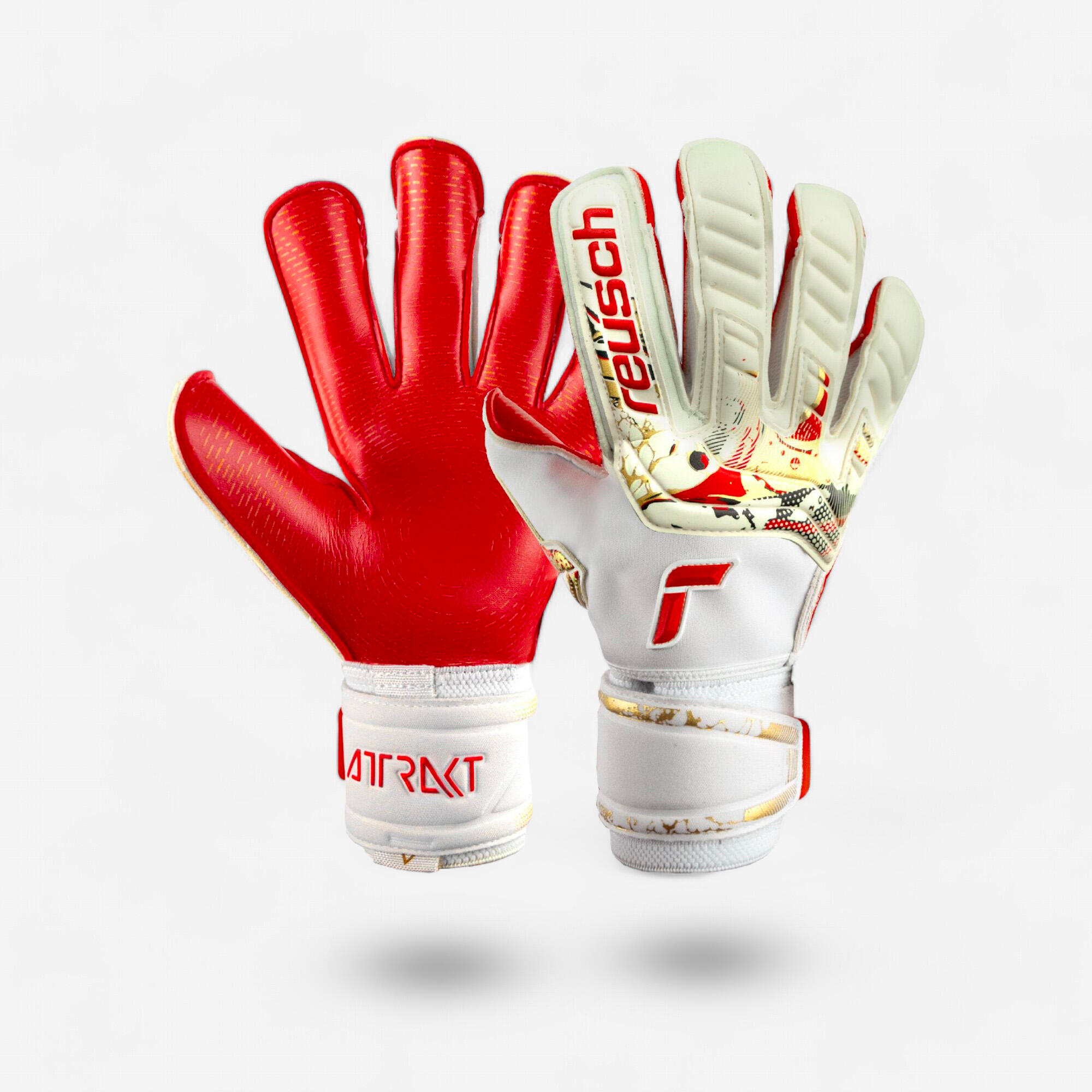 REUSCH Brankárske rukavice Attrakt Gold X Glue Print biela 302@10