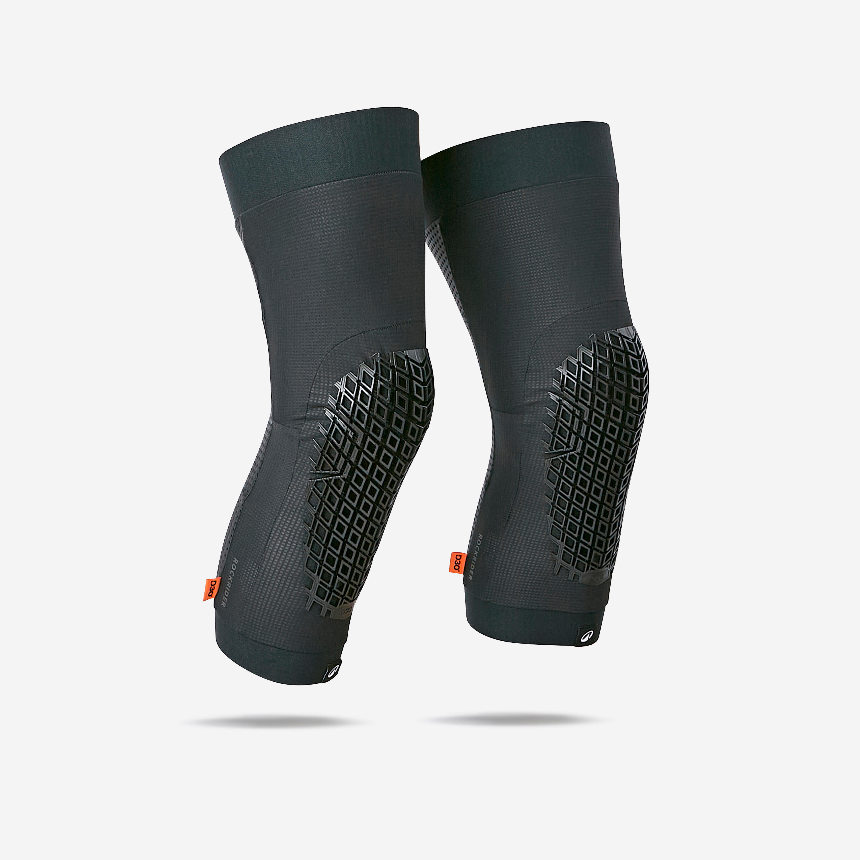 ROCKRIDER Chrániče kolien na MTB All-Mountain a Enduro Light D3O® čierna 200@XL-ROCKRIDER