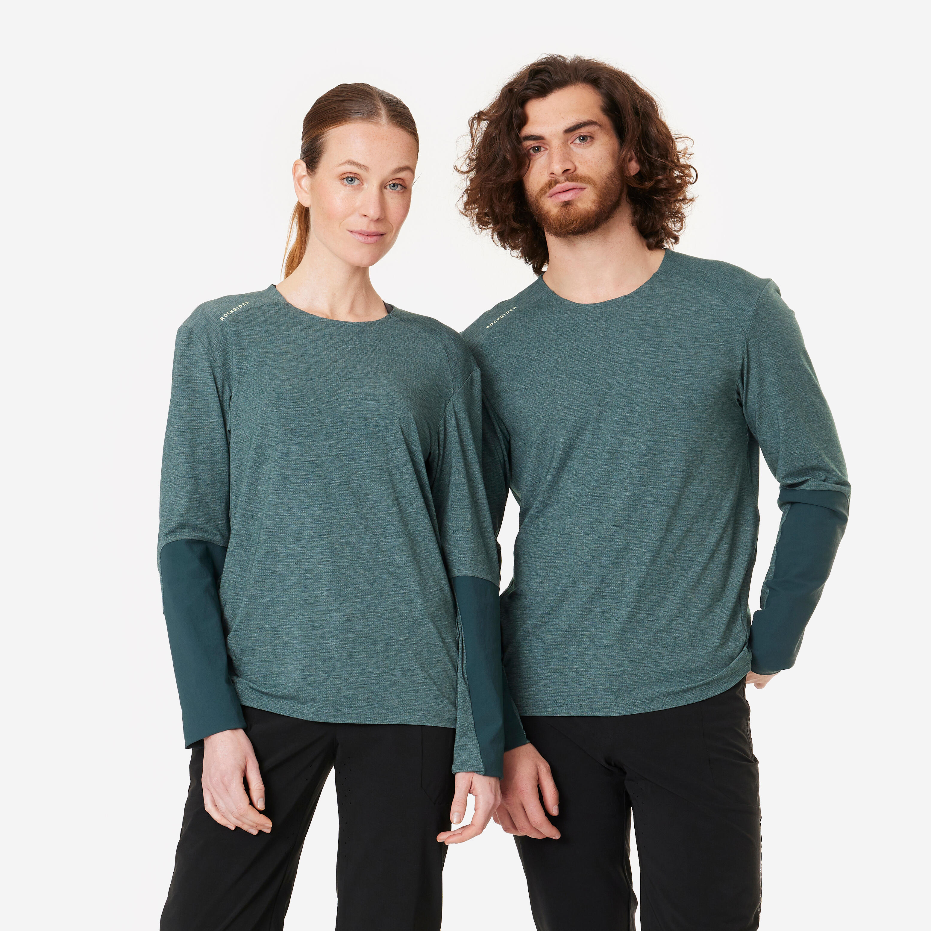 ROCKRIDER Unisex dres na horskú cyklistiku priedušný zelená 349@XL-ROCKRIDER