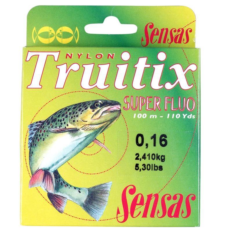SENSAS Vlasec na lov dravcov Truitix Super Fluo 100 m 127@20_SLASH_100-SENSAS