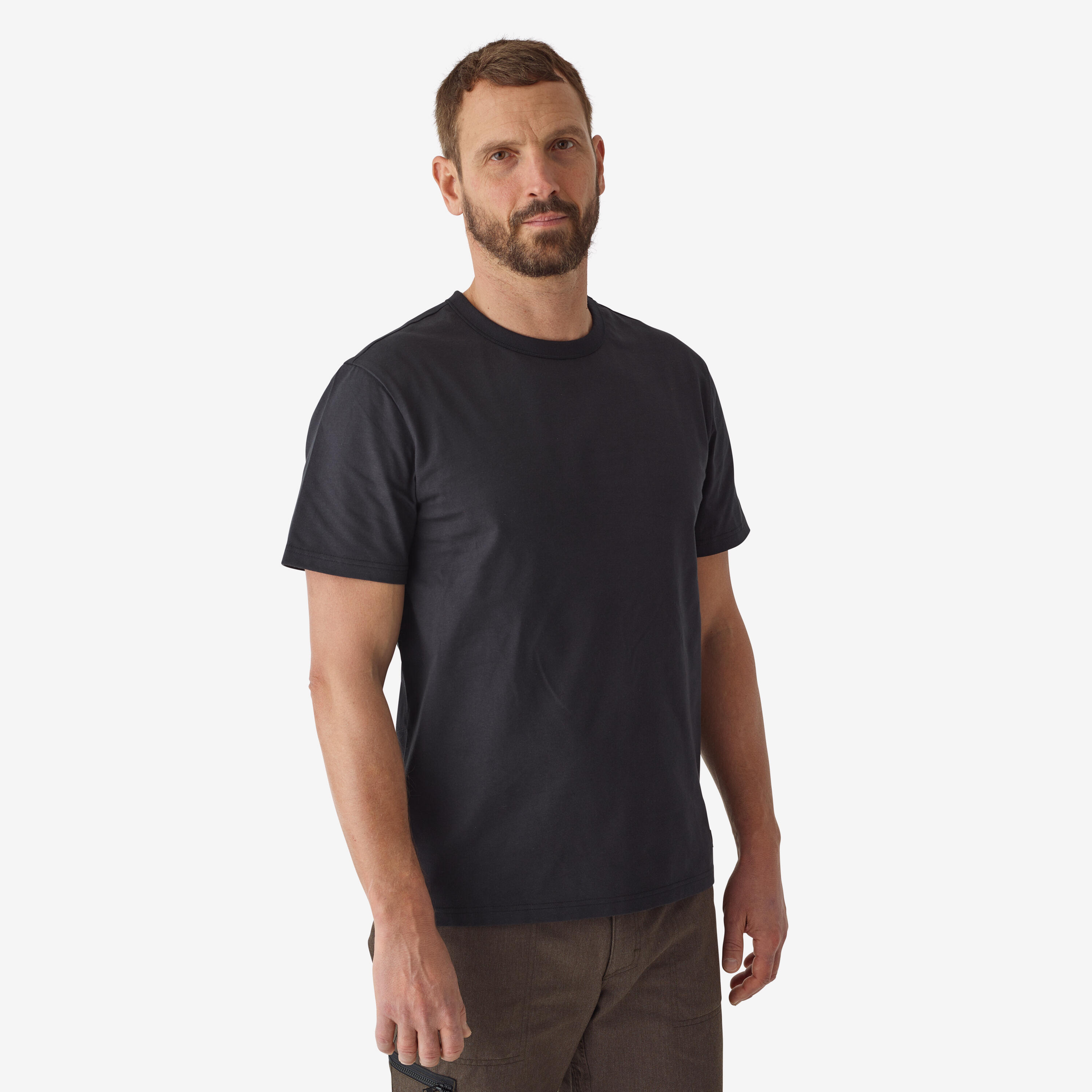 SOLOGNAC Odolné tričko 500 čierne s logom „Resistant Gear“ čierna 349@M-SOLOGNAC