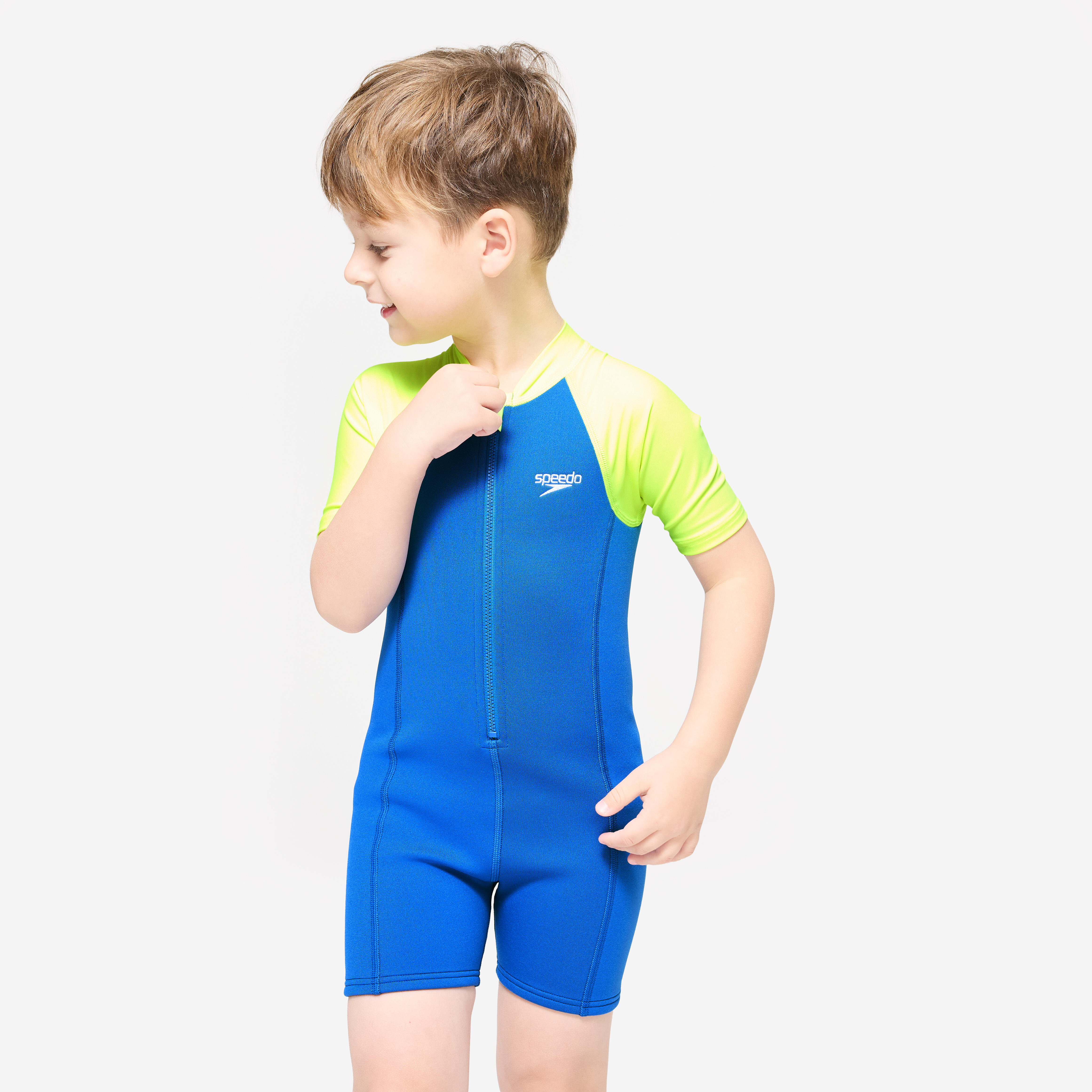 SPEEDO Shorty detská neoprénová kombinéza 2 – 5 rokov modrá 280@3 roky-SPEEDO