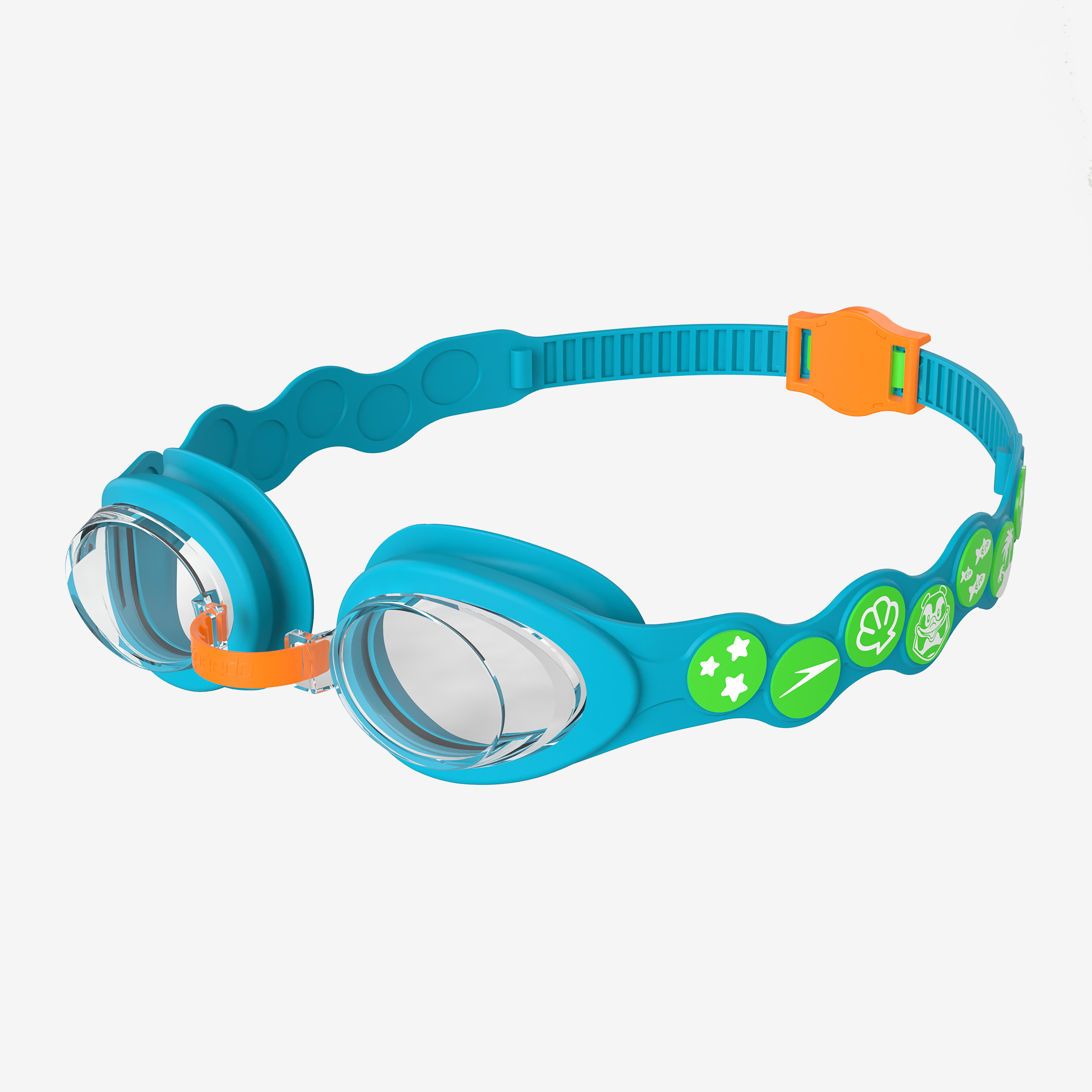 SPEEDO detské plavecké okuliare 0 – 7 rokov modro-zelené-SPEEDO