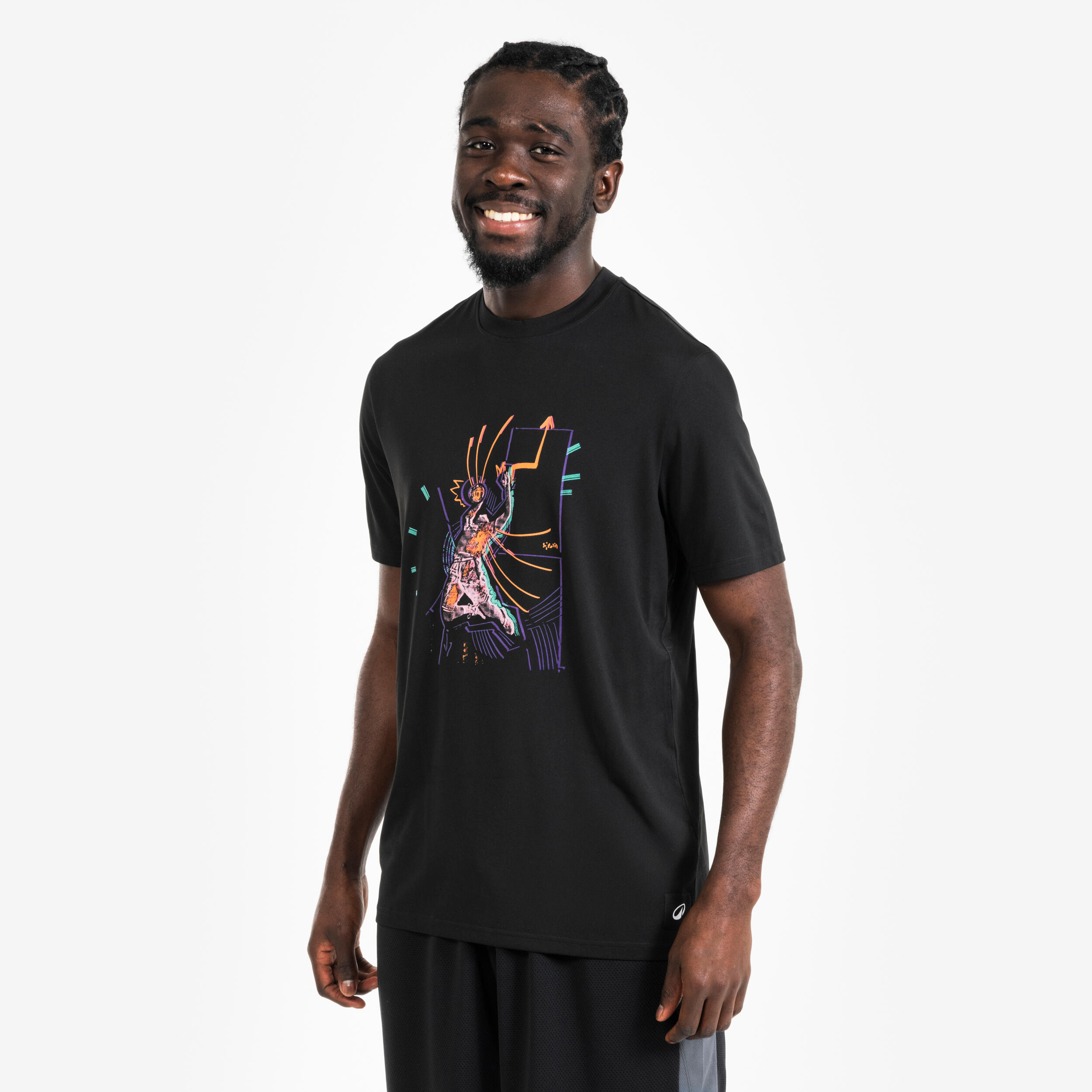 TARMAK Basketbalový dres pre dospelých TS500 Fast čierny 200@M-TARMAK