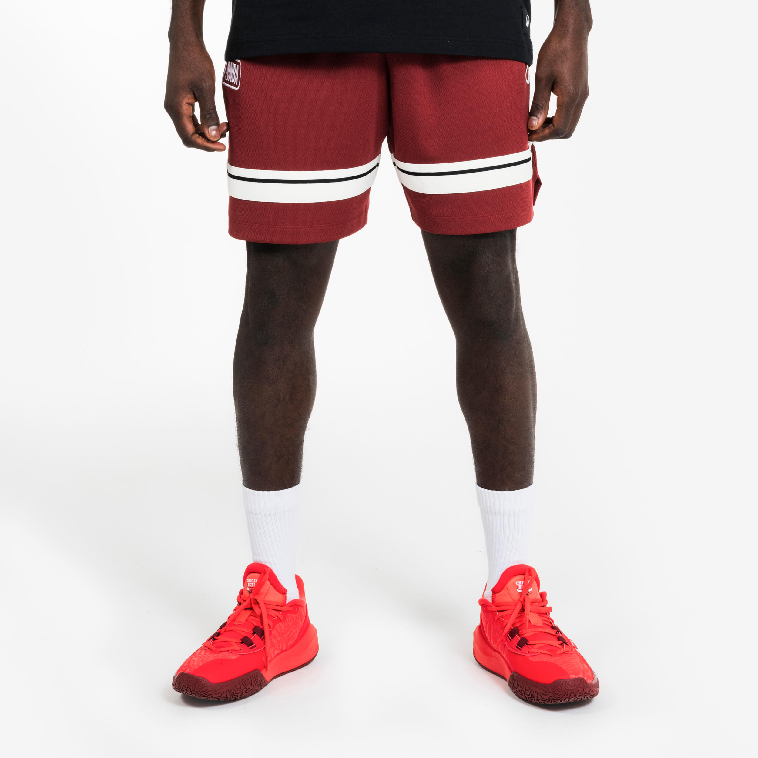 TARMAK Unisex basketbalové šortky SH 900 NBA bordové červená 340@L-TARMAK