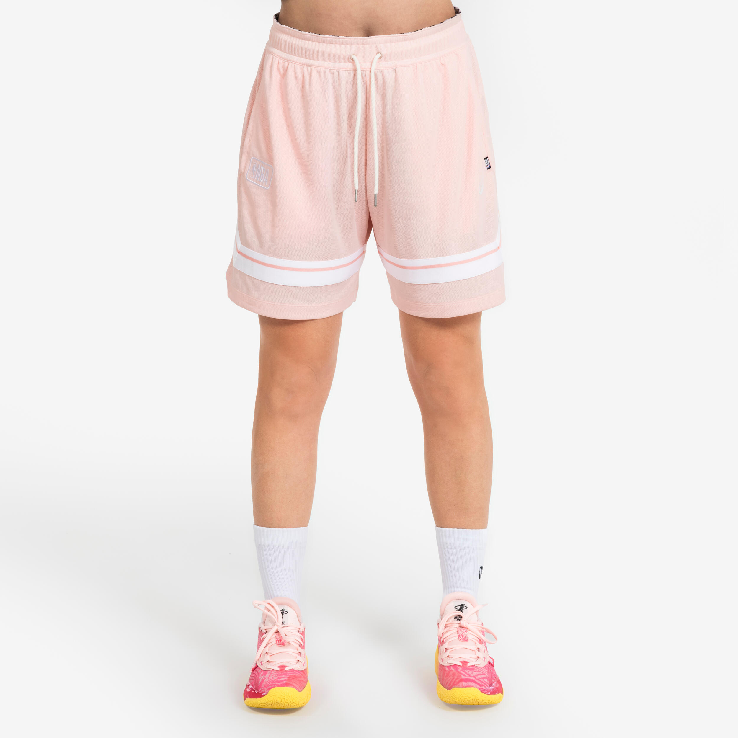 TARMAK Unisex basketbalové šortky SH 900 NBA ružové 340@M-TARMAK