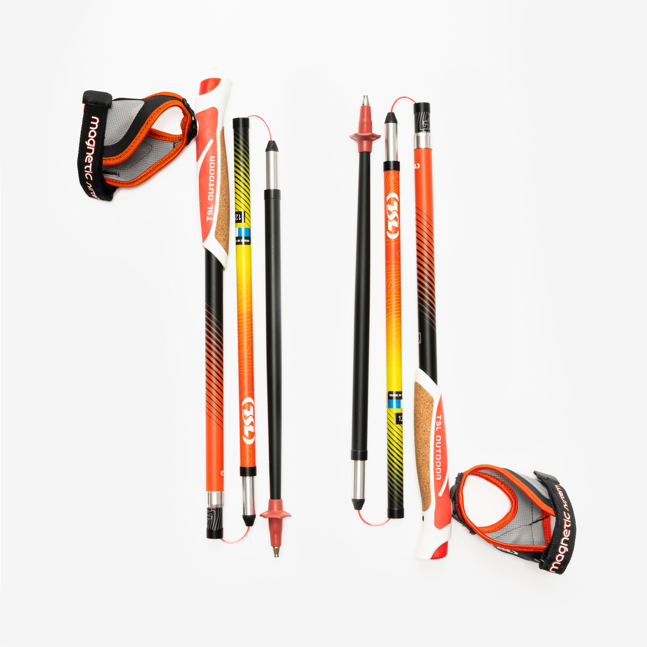 Trailové a bežecké palice TSL Outdoor Trail Carbon 4 časti 296@130 cm-TSL
