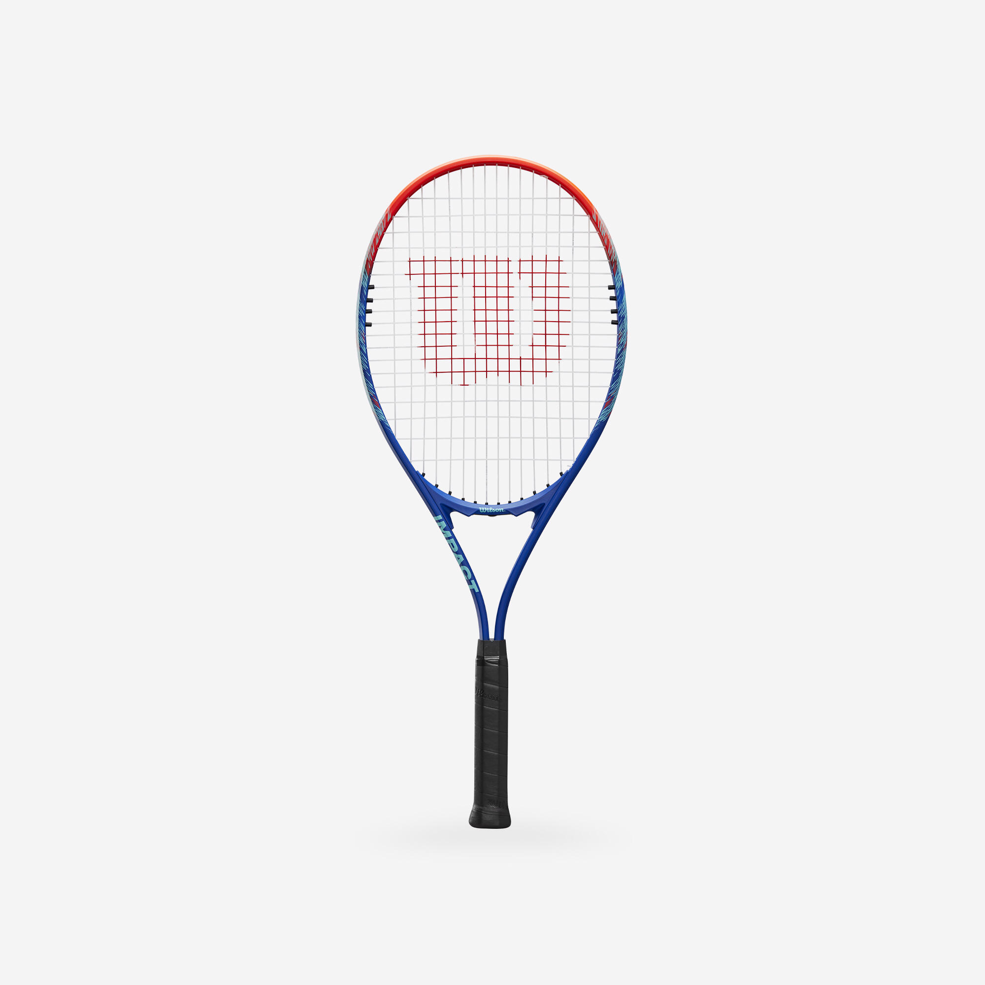 WILSON Tenisová raketa Impact pre začiatočíkov hliník modro-červená modrá 283@GRIP 2-WILSON