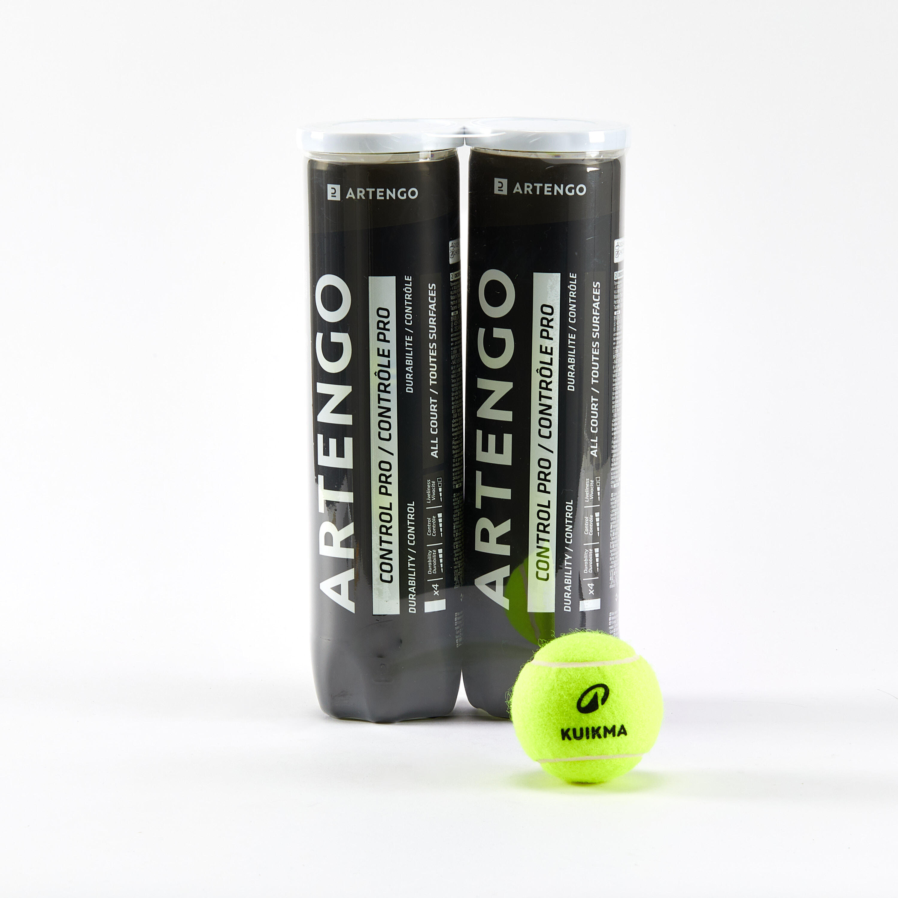 ARTENGO Tenisové loptičky Control Pro *4 tlakované dvojbalenie-ARTENGO