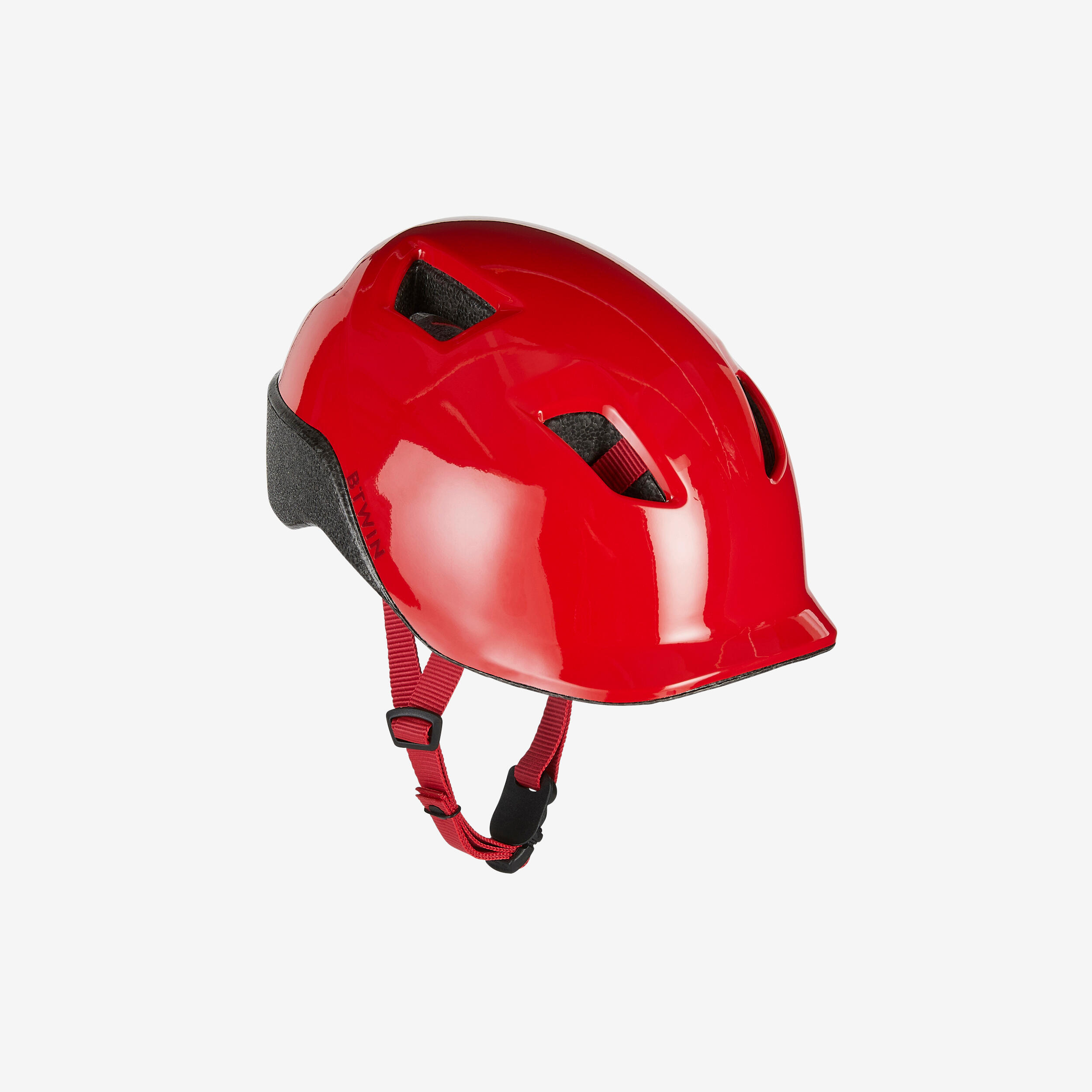 BTWIN Detská cyklistická prilba 500 červená červená S 53-56 cm-BTWIN