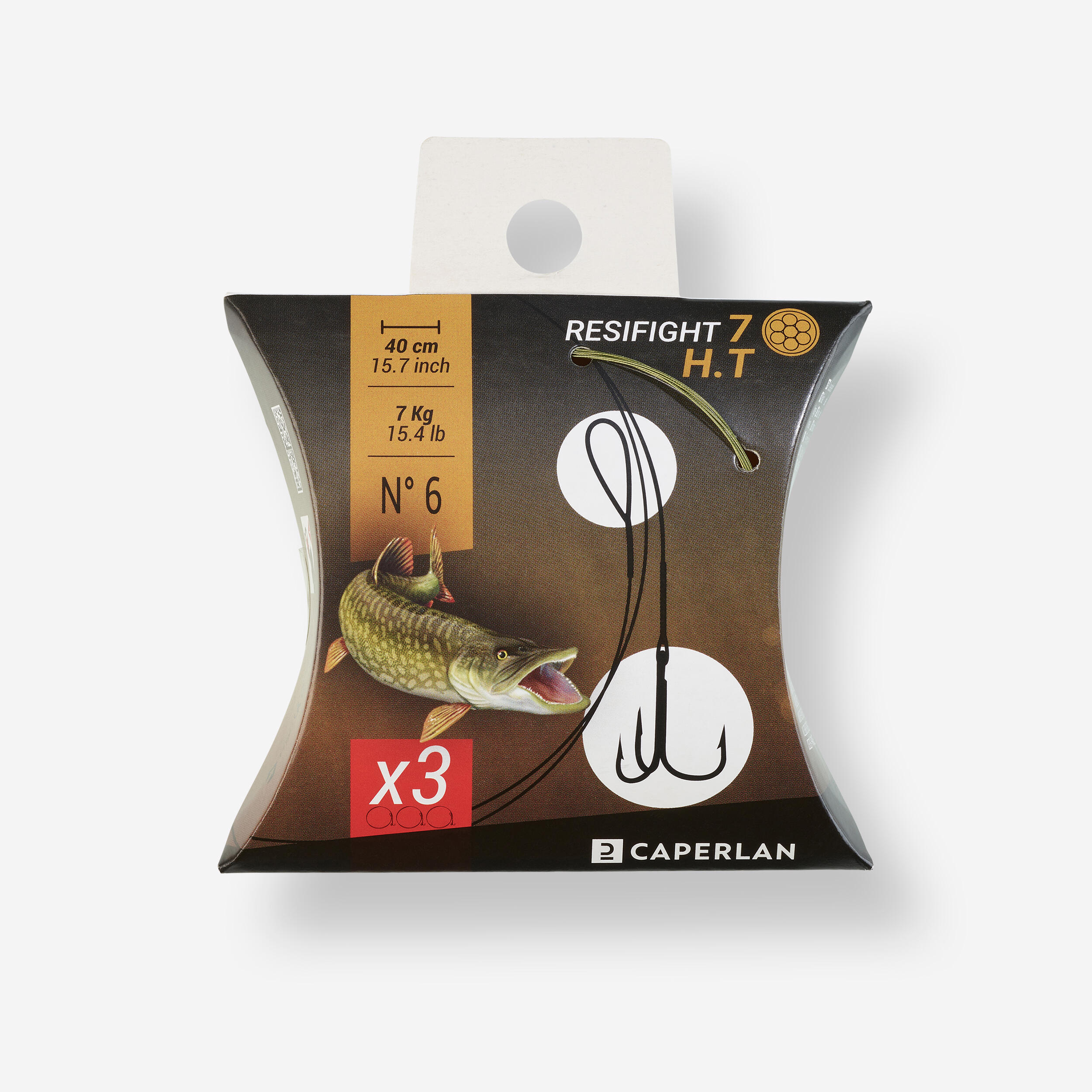 CAPERLAN Nadväzec na lov dravcov Resifight 7 s trojitými háčikmi 7 kg 3 ks šedá 235@UNI-CAPERLAN