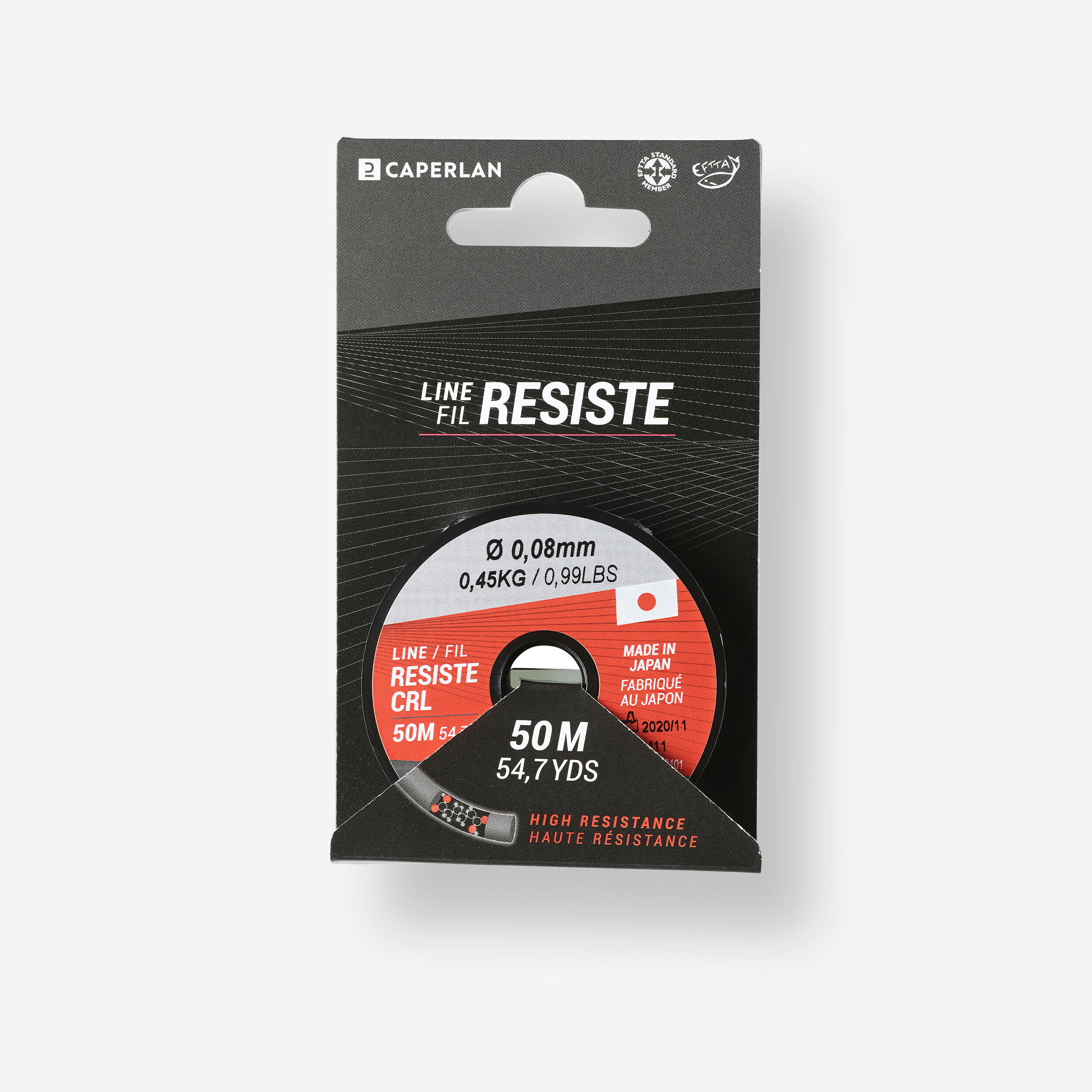CAPERLAN Vlasec Line Resist CRL 50 m/0