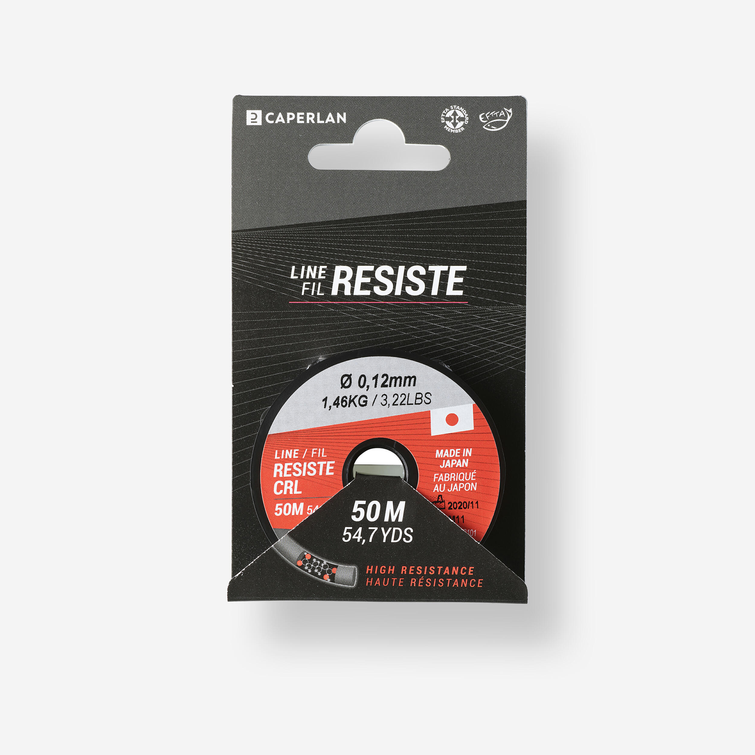 CAPERLAN Vlasec Line Resist CRL 50 m/0