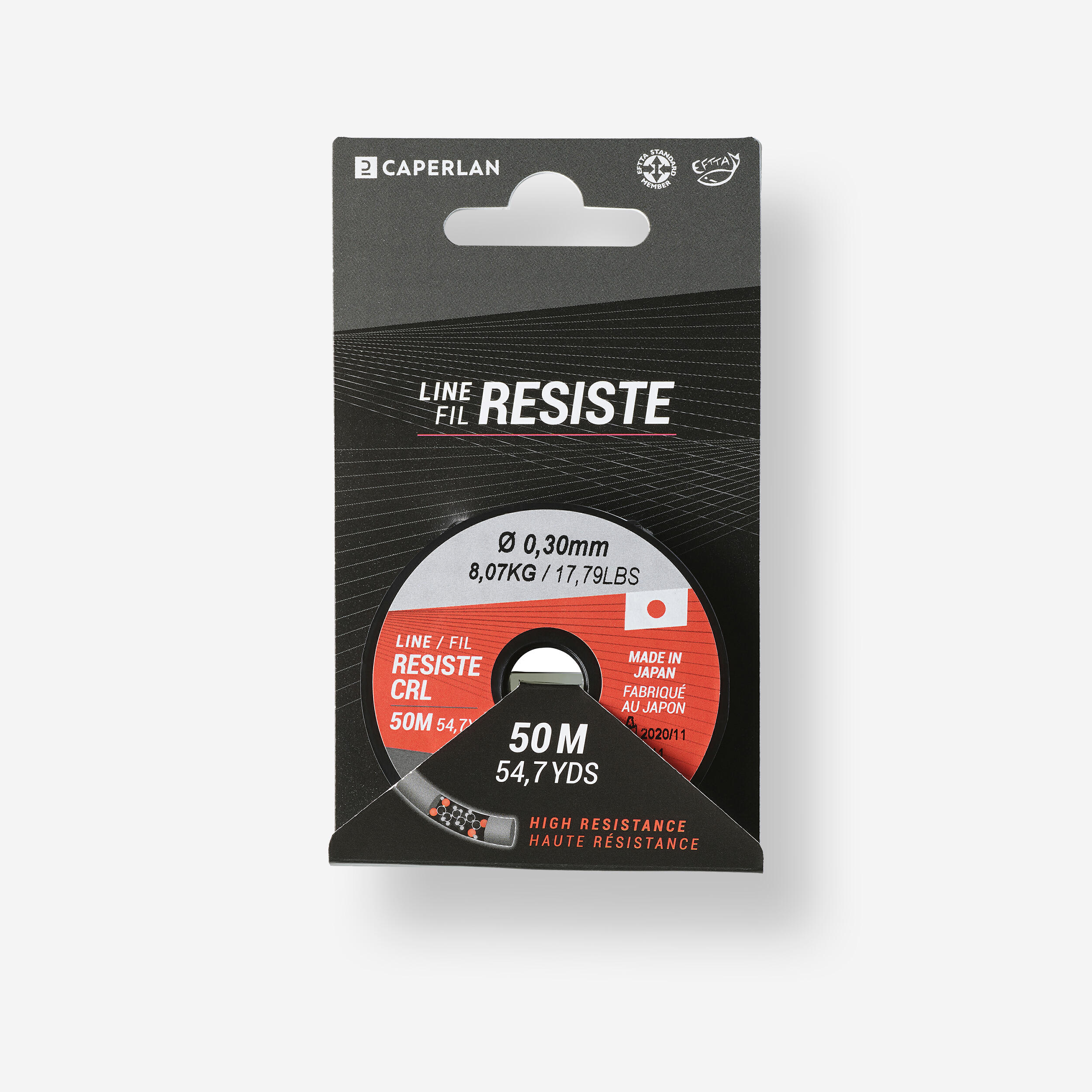 CAPERLAN Vlasec Line Resist CRL 50 m/0
