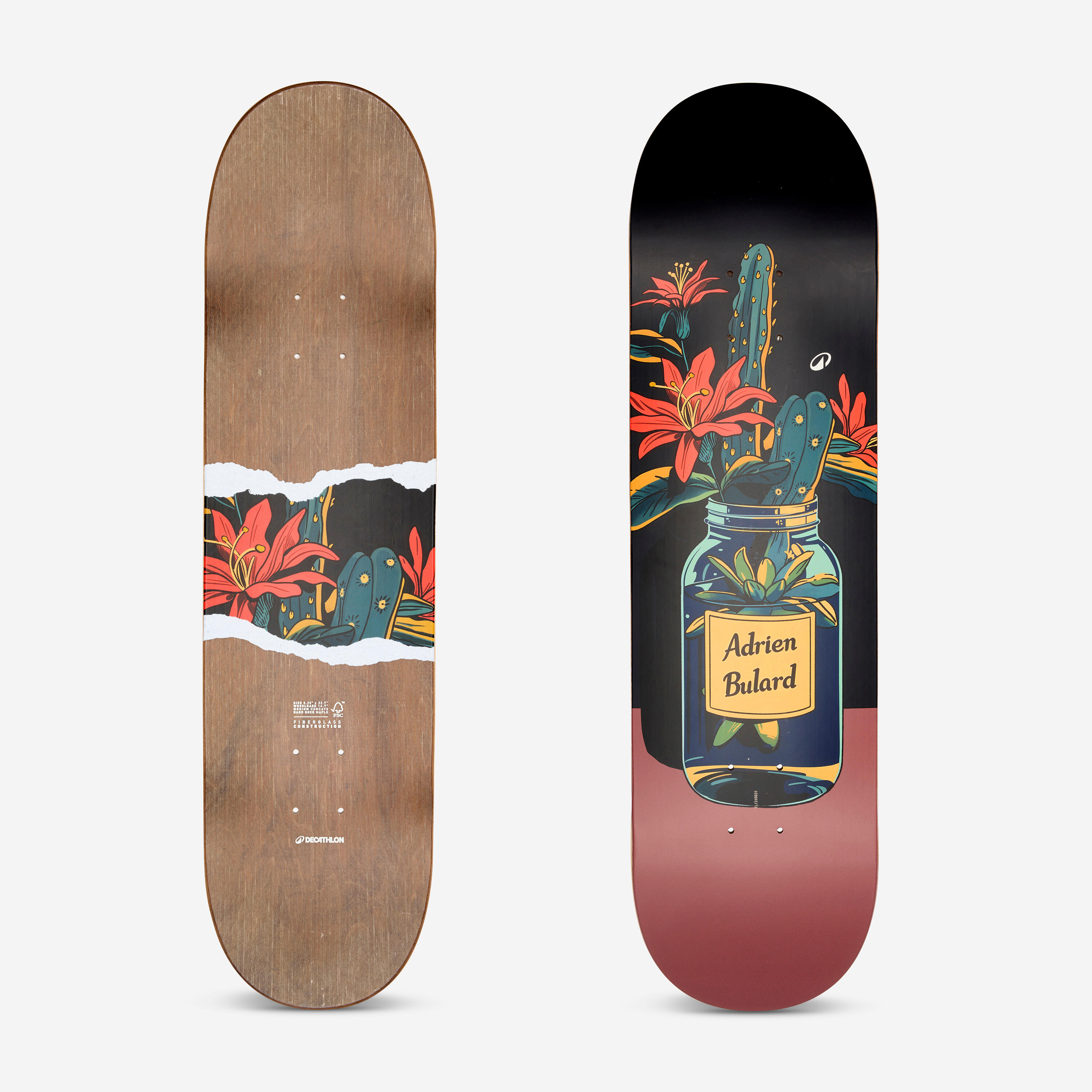 DECATHLON Skateboardová doska DK900 FGC Pro Model Adrien Bulard 8