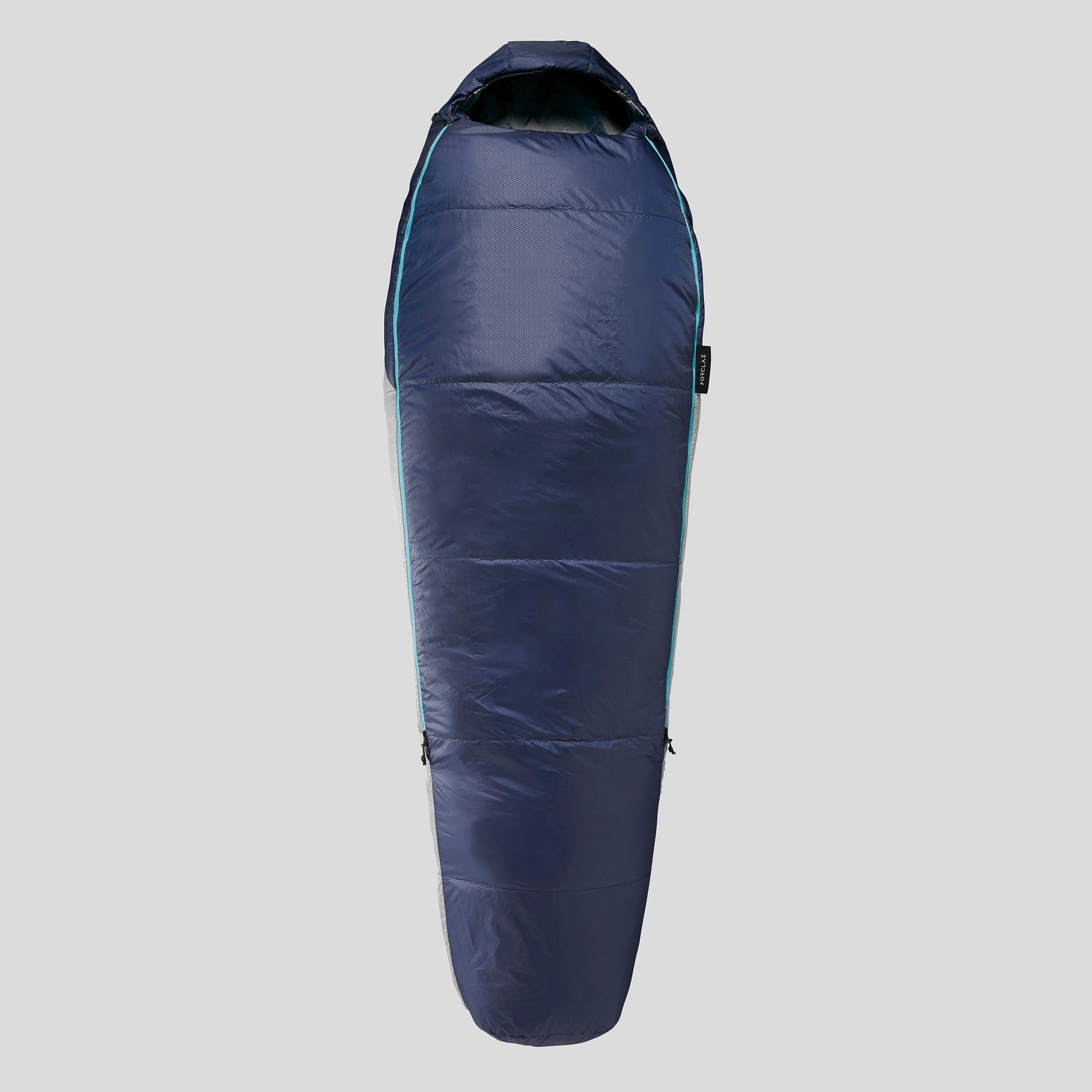 FORCLAZ Trekingový spací vak MT500 od 15 °C polyester šedá 200@M-FORCLAZ