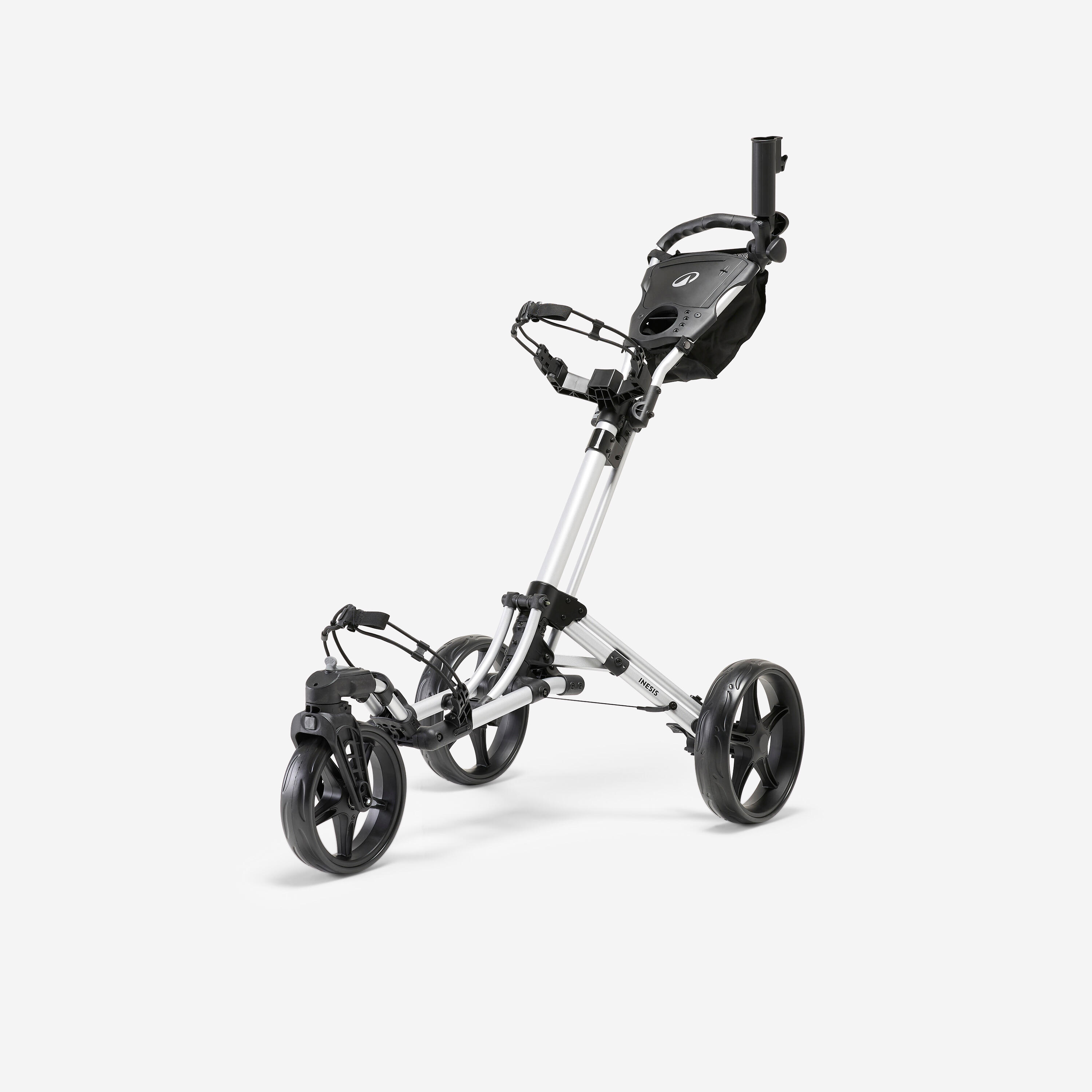 INESIS 3-kolesový golfový vozík 900 360° sivý šedá-INESIS