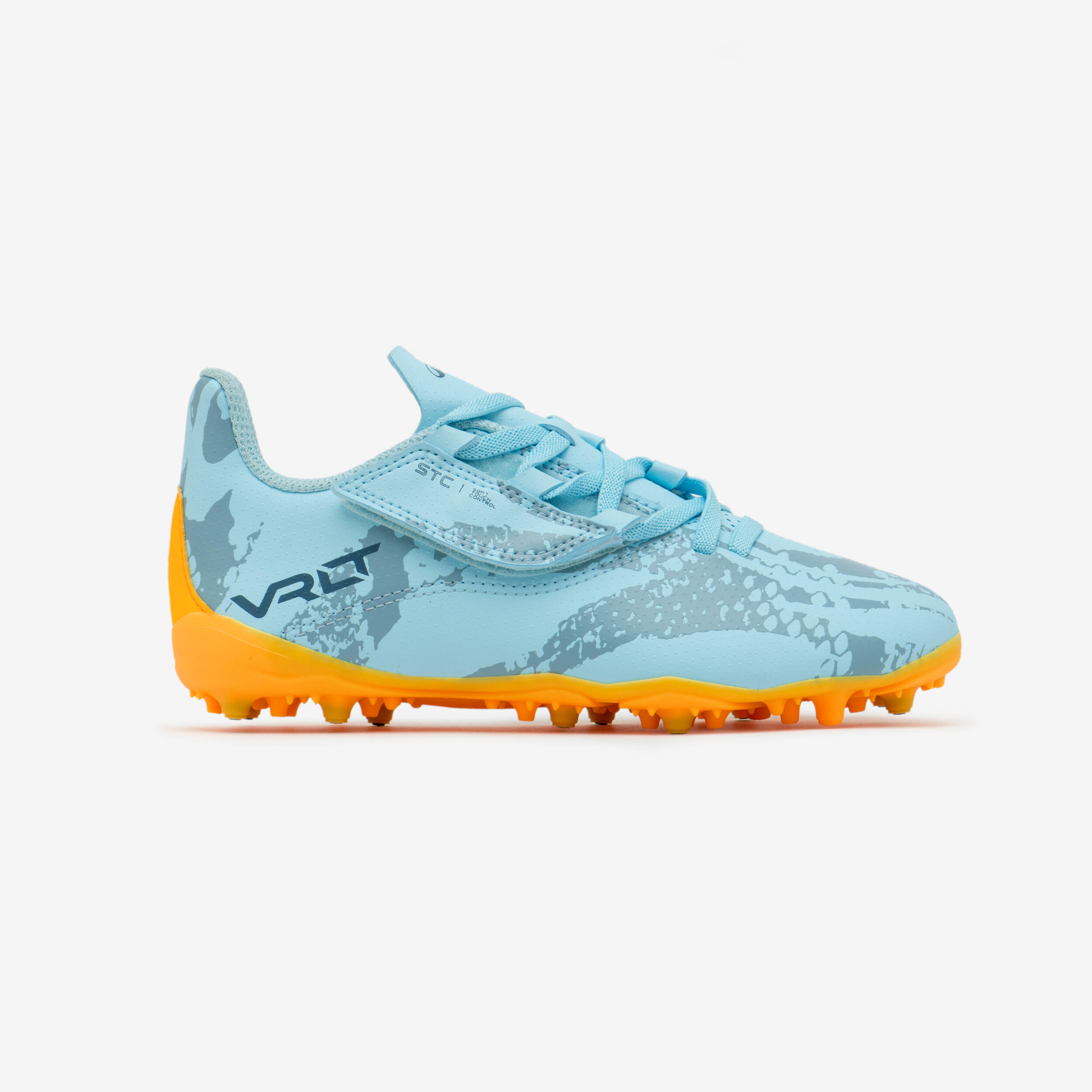 KIPSTA Detské futbalové kopačky Viralto I Easy MG/AG modré 274@28-KIPSTA