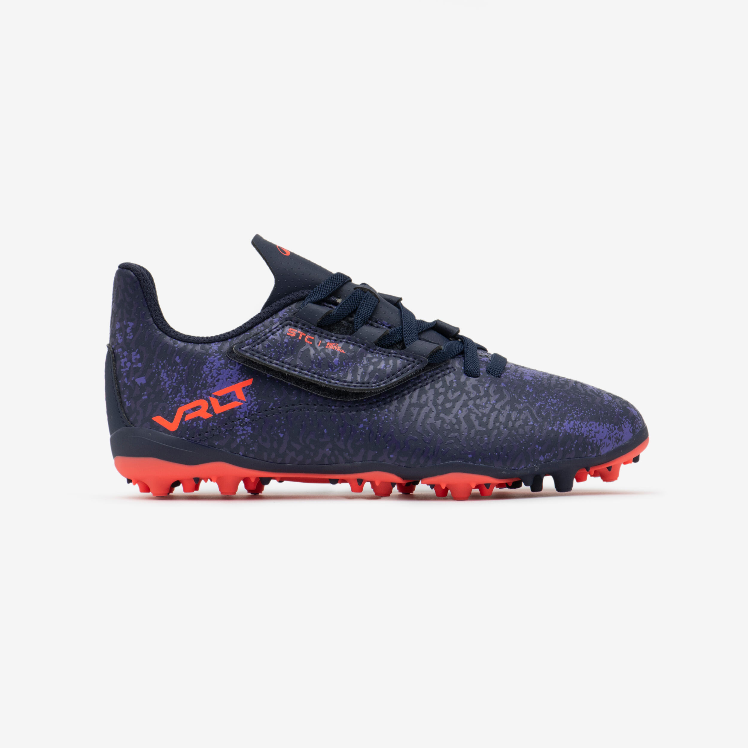 KIPSTA Detské futbalové kopačky Viralto I Easy MG/AG tmavomodré 274@30-KIPSTA