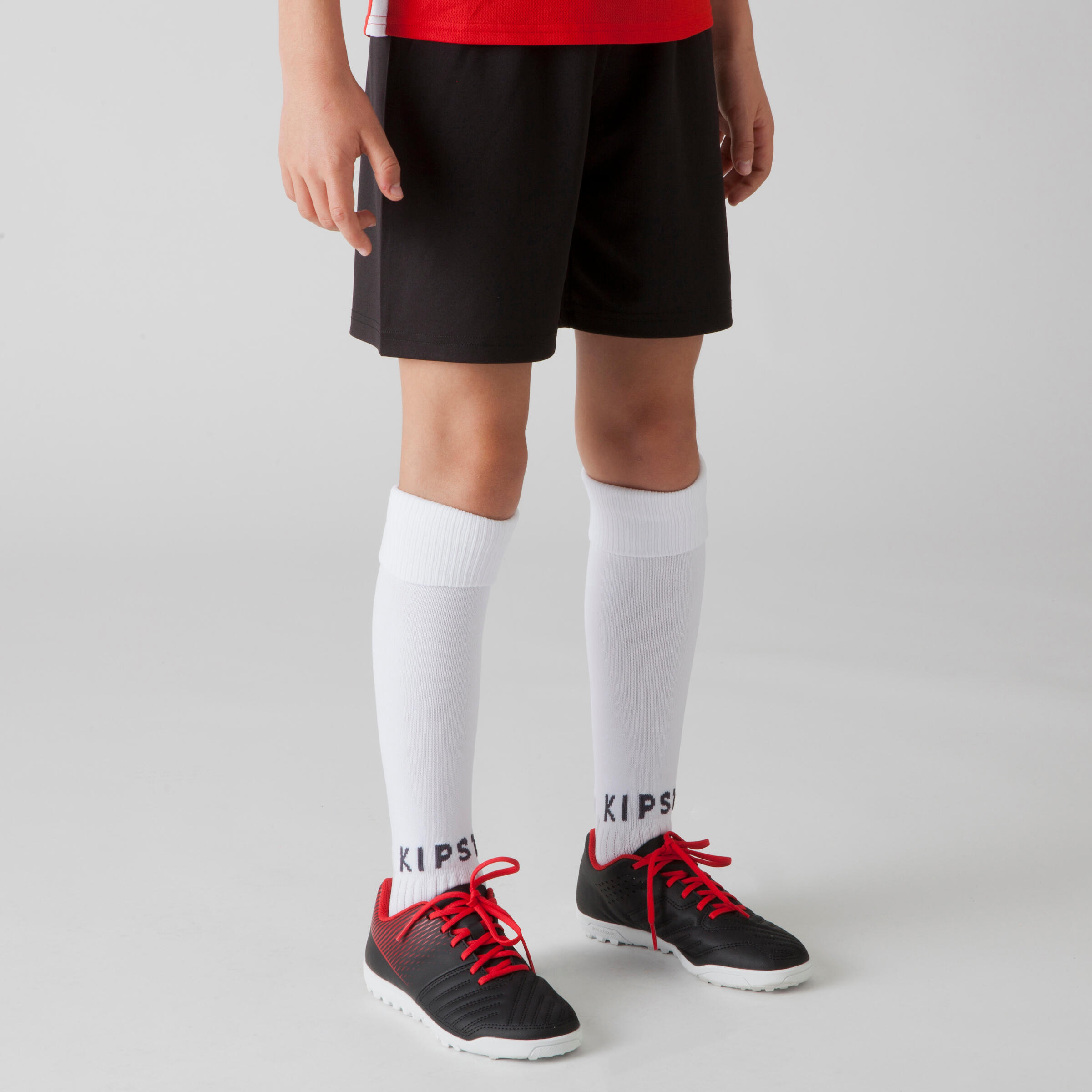 KIPSTA Detské futbalové šortky Essentiel čierne 151-160 cm-KIPSTA