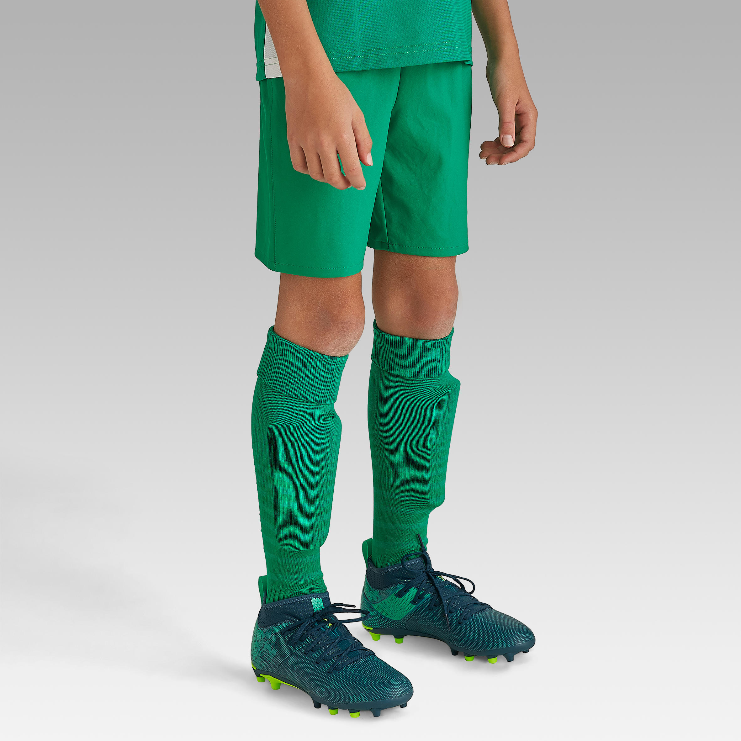 KIPSTA Detské futbalové šortky Viralto Club zelené zelená 131-140 cm-KIPSTA