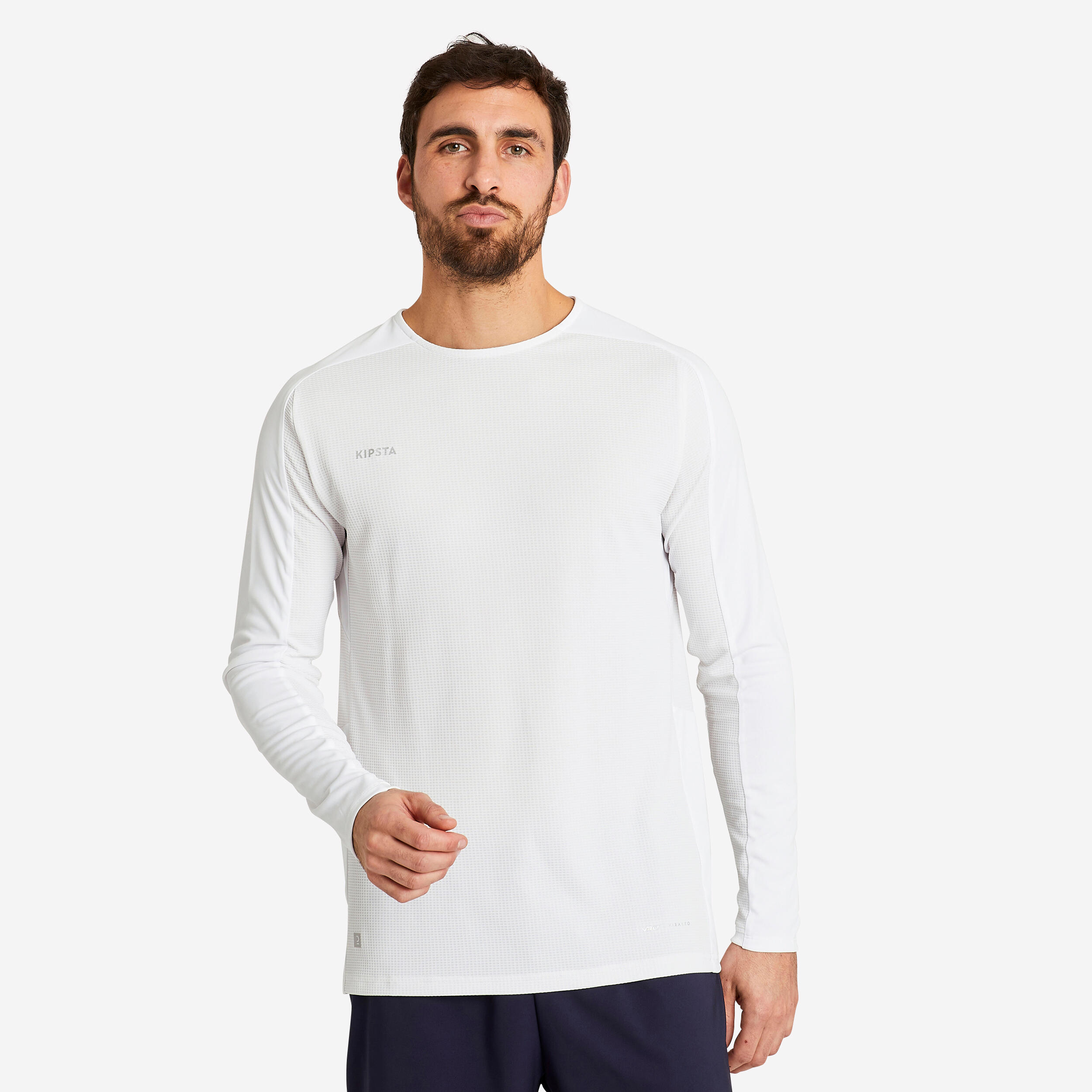 KIPSTA Futbalový dres s dlhým rukávom VIRALTO CLUB biely M-KIPSTA