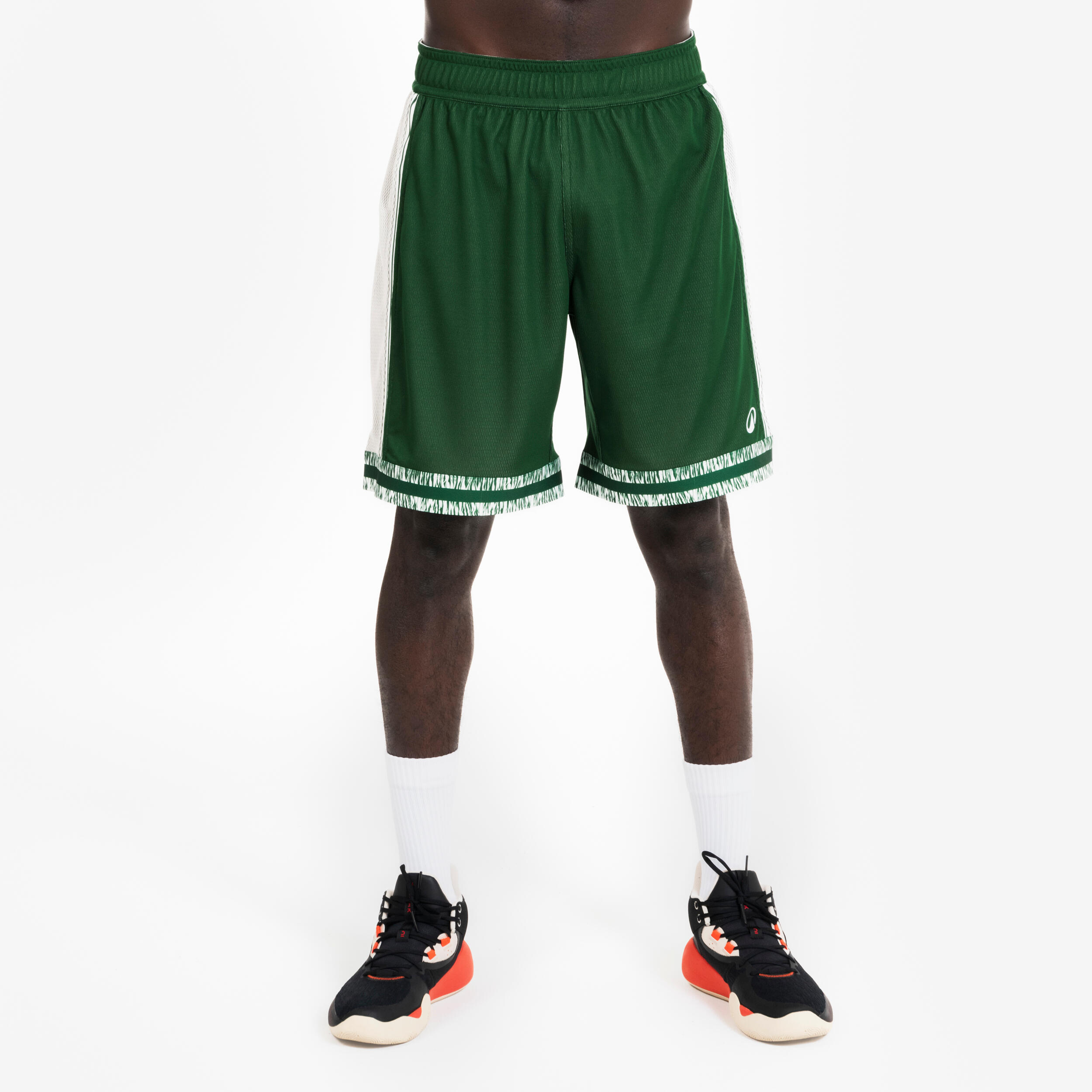 KIPSTA Obojstranné basketbalové šortky SHR-500 béžové/zelené béžová 340@3XL-KIPSTA