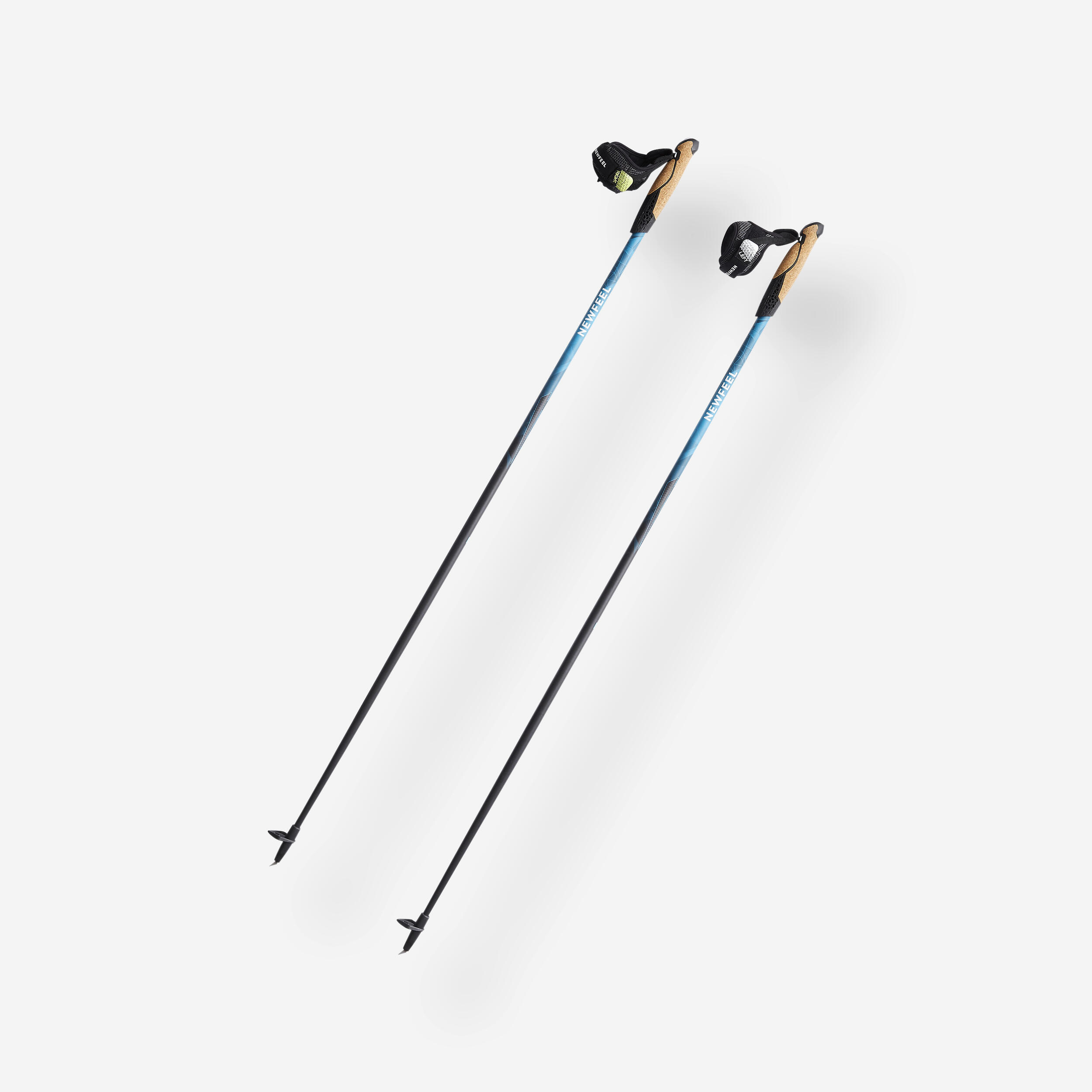 NEWFEEL Palice na severskú chôdzu NW P700 tyrkysové modrá 115 cm-NEWFEEL