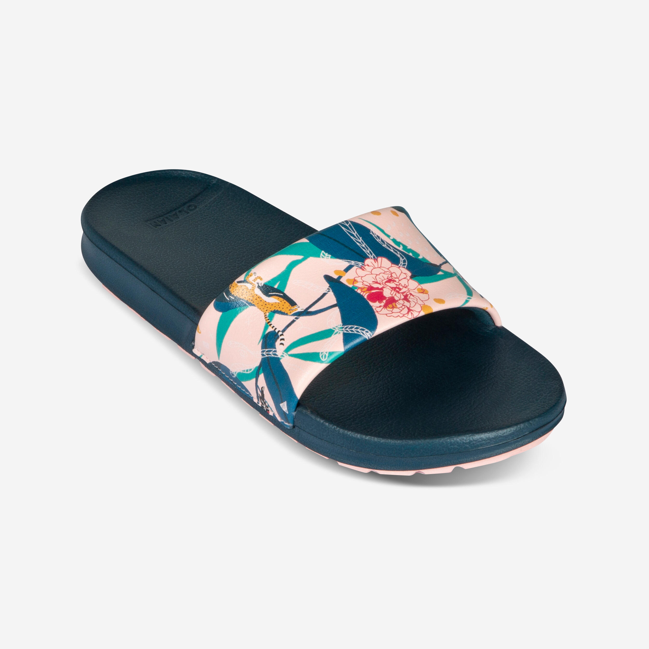 OLAIAN Detské šľapky 550 Peony modrá 274@37-38-OLAIAN