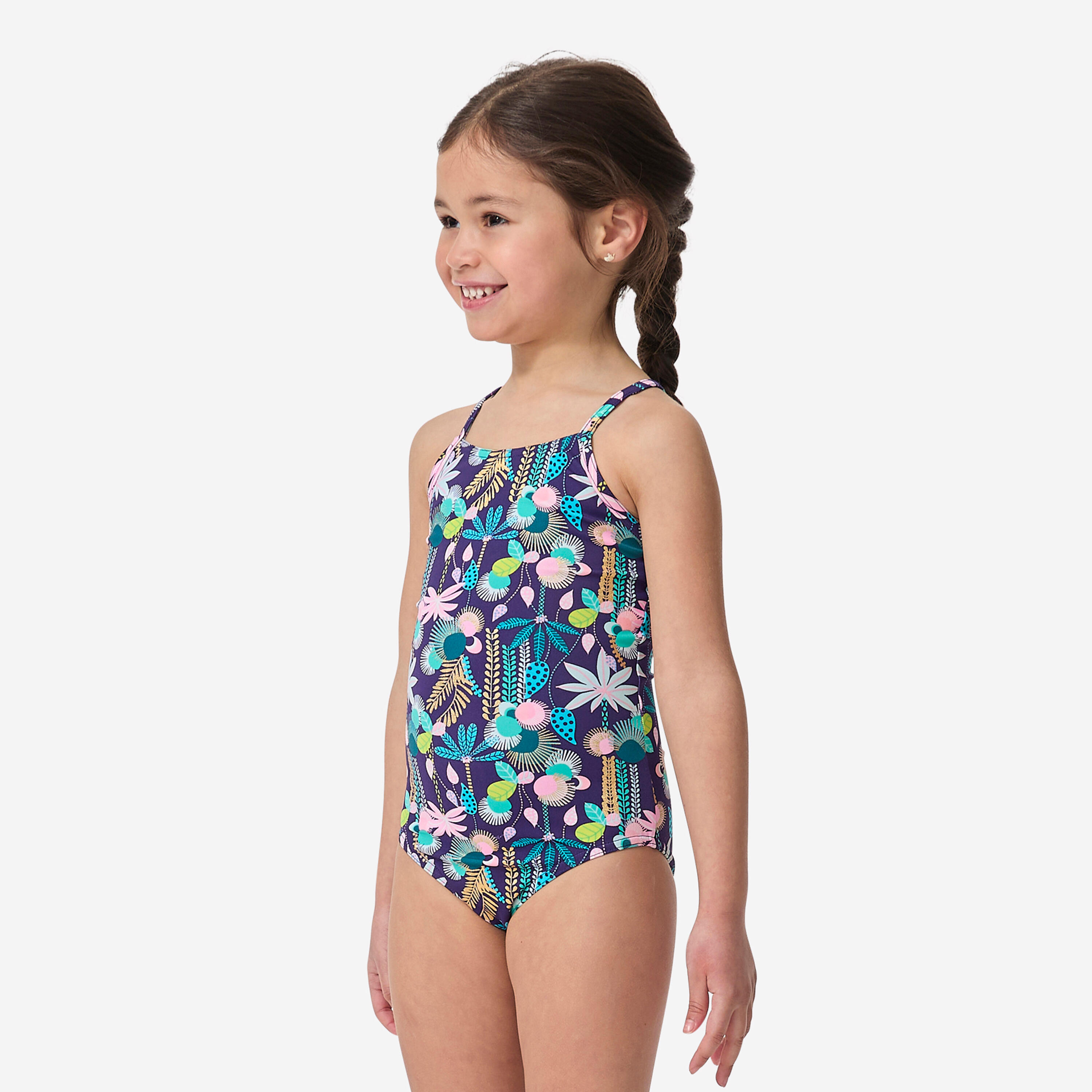 OLAIAN Dievčenské jednodielne plavky June Hanalei 100 viacfarebná 123-130 cm-OLAIAN