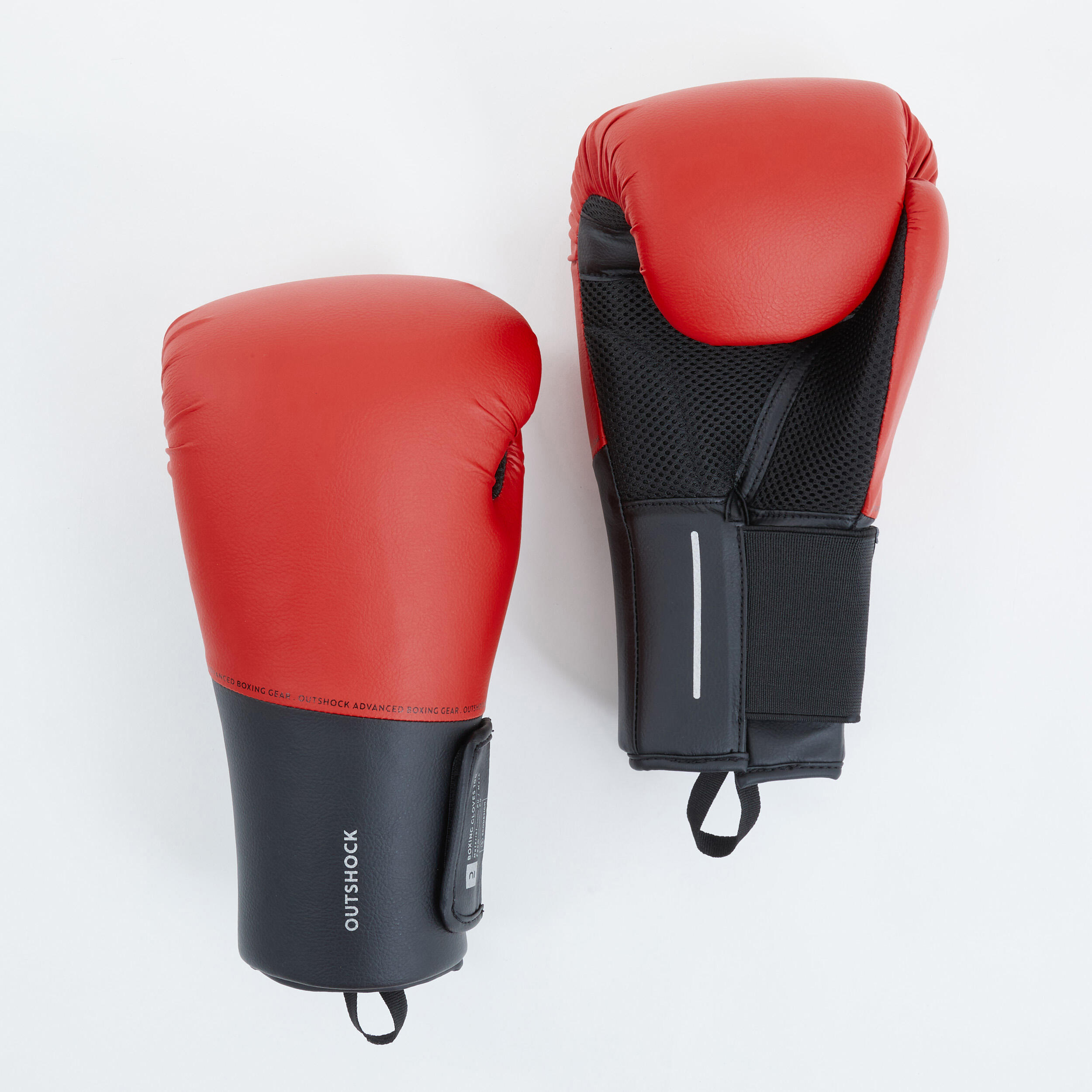 OUTSHOCK Boxerské rukavice 100 červené 10 oz-OUTSHOCK
