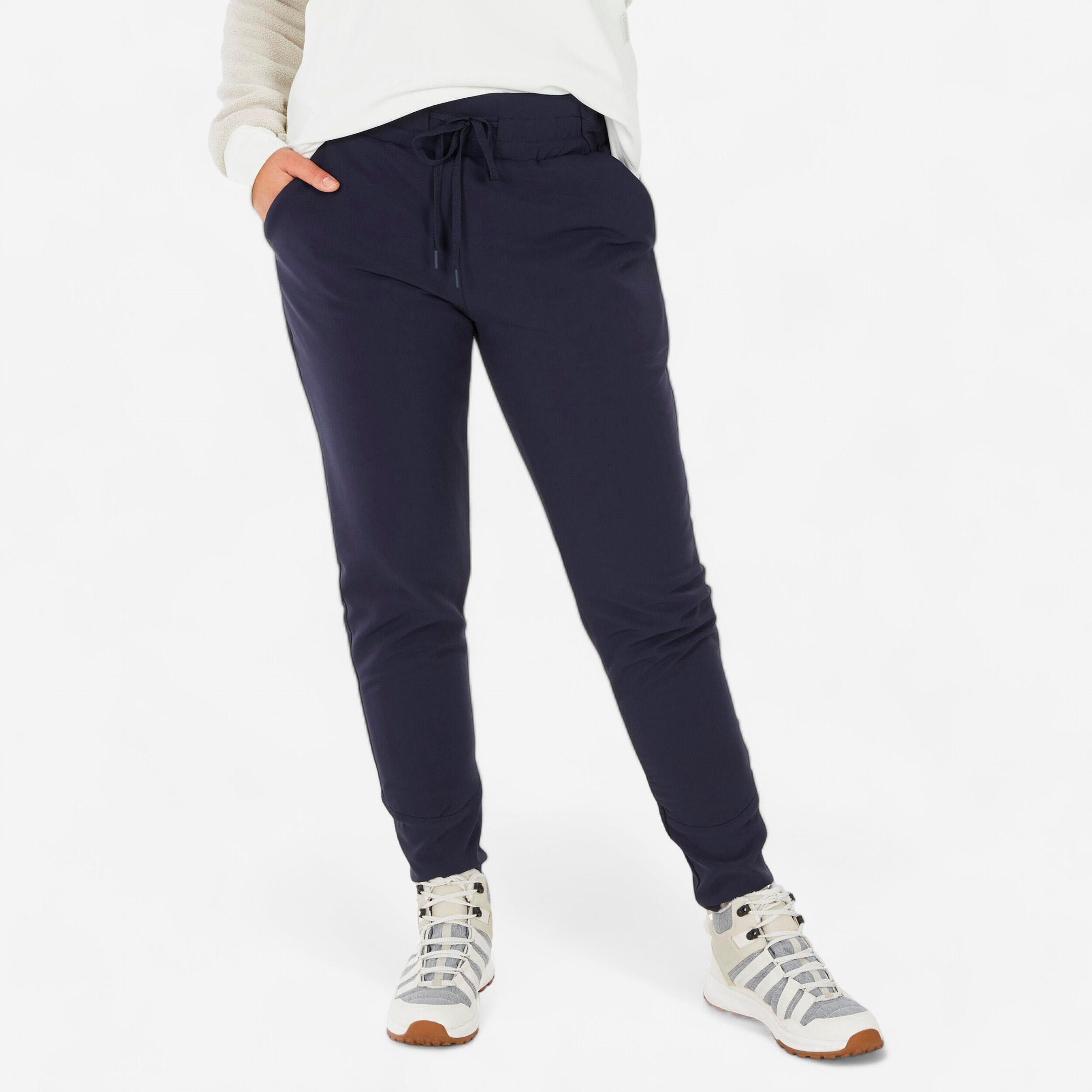 QUECHUA Dámske turistické nohavice NH500 vodoodpudivé modré 343@XS L30-QUECHUA