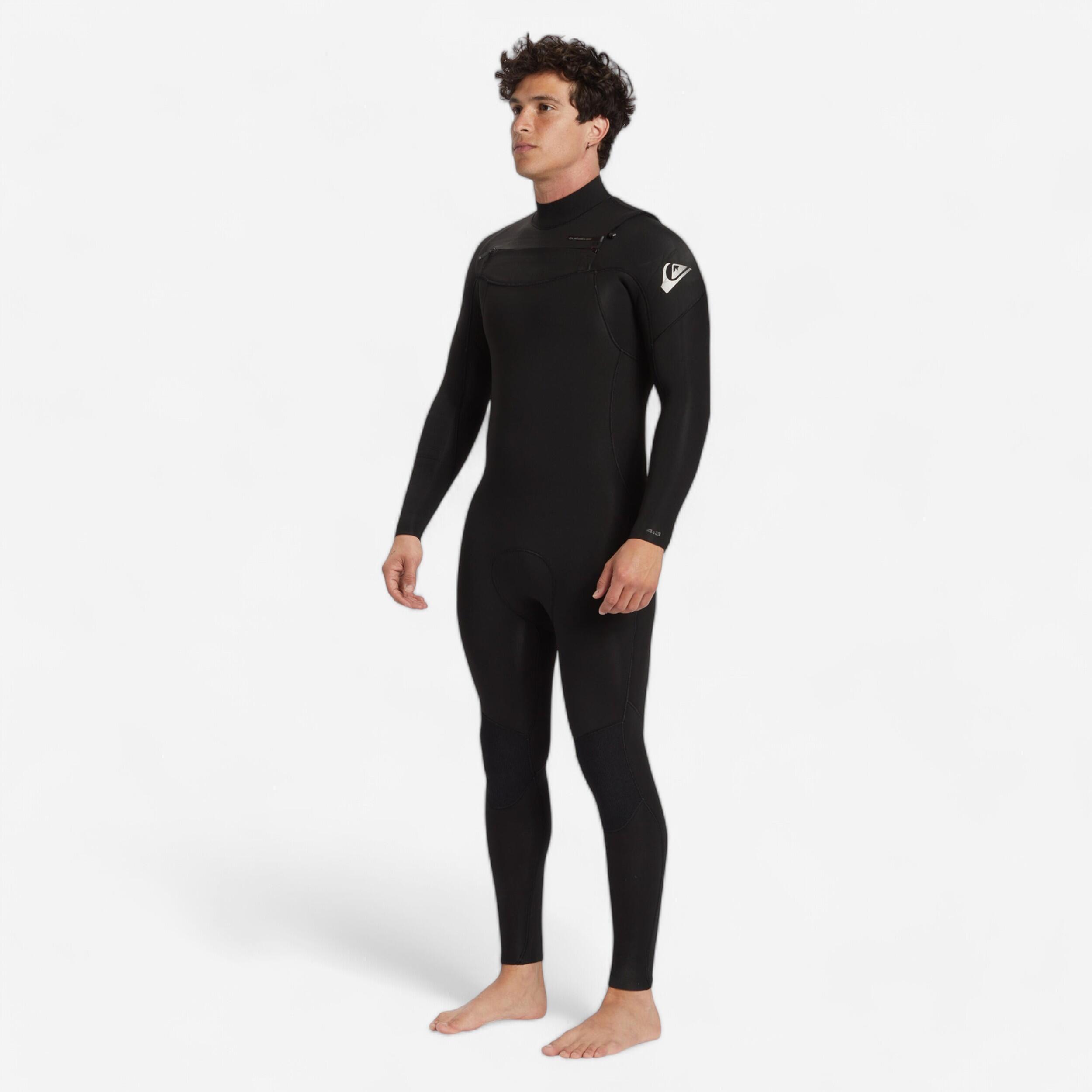 QUIKSILVER Pánska kombinéza Session na surf 4/3 mm čierno-modrá čierna MT-QUIKSILVER