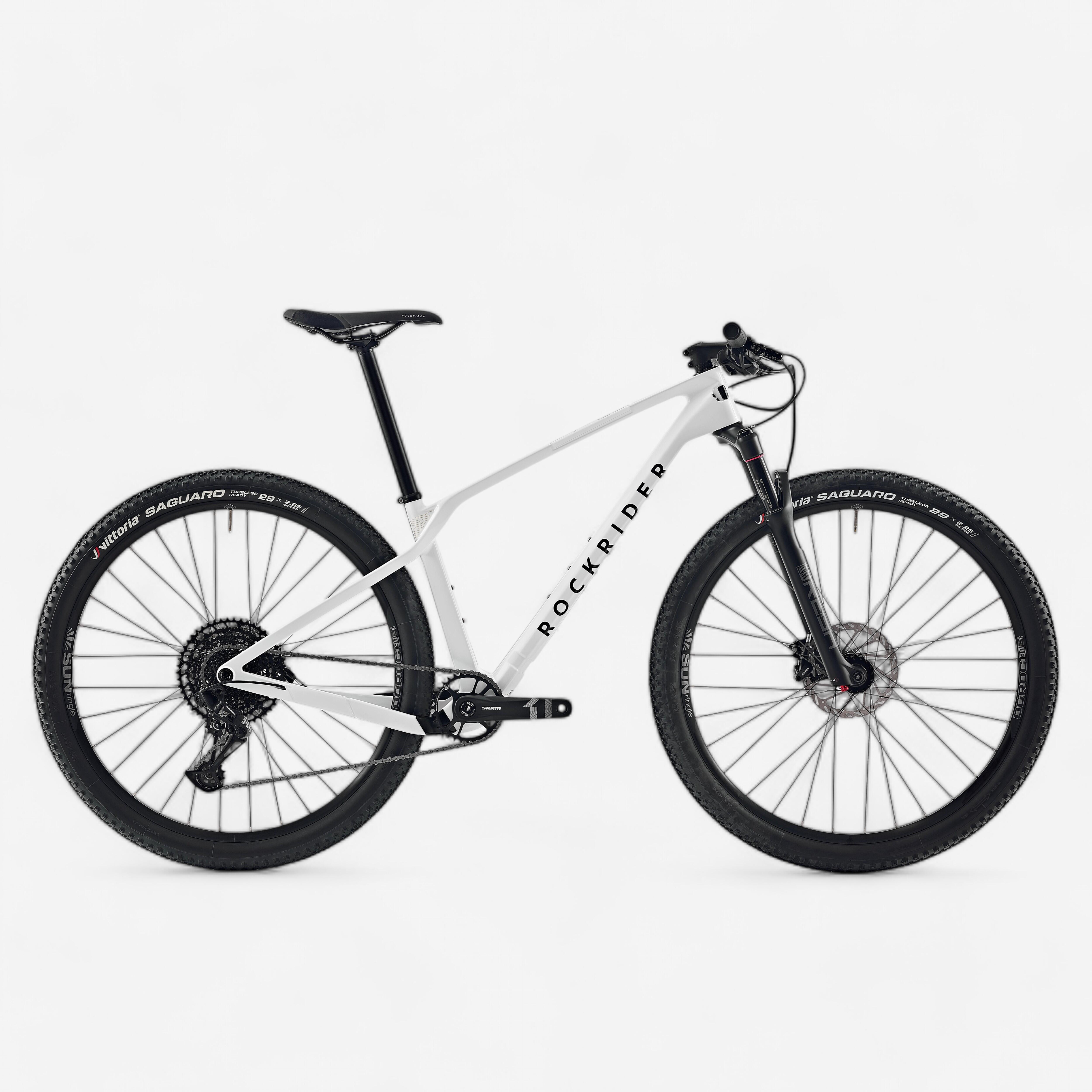 ROCKRIDER Repasovaný horský bicykel XC RACE 900 NX karbónový biely M 165-174 cm 2025-ROCKRIDER