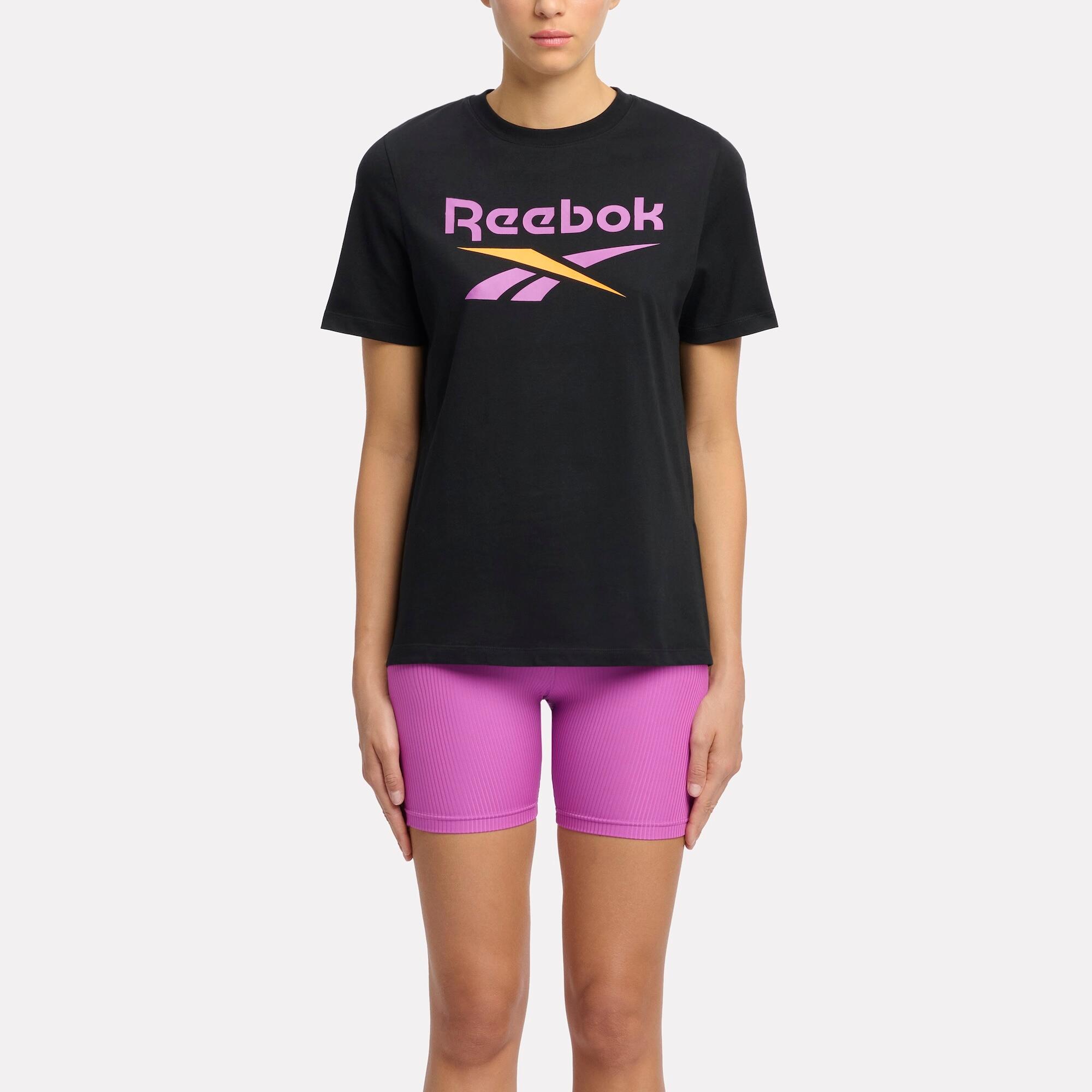 Reebok dámske fitness tričko čierno-ružové 1387@S-REEBOK