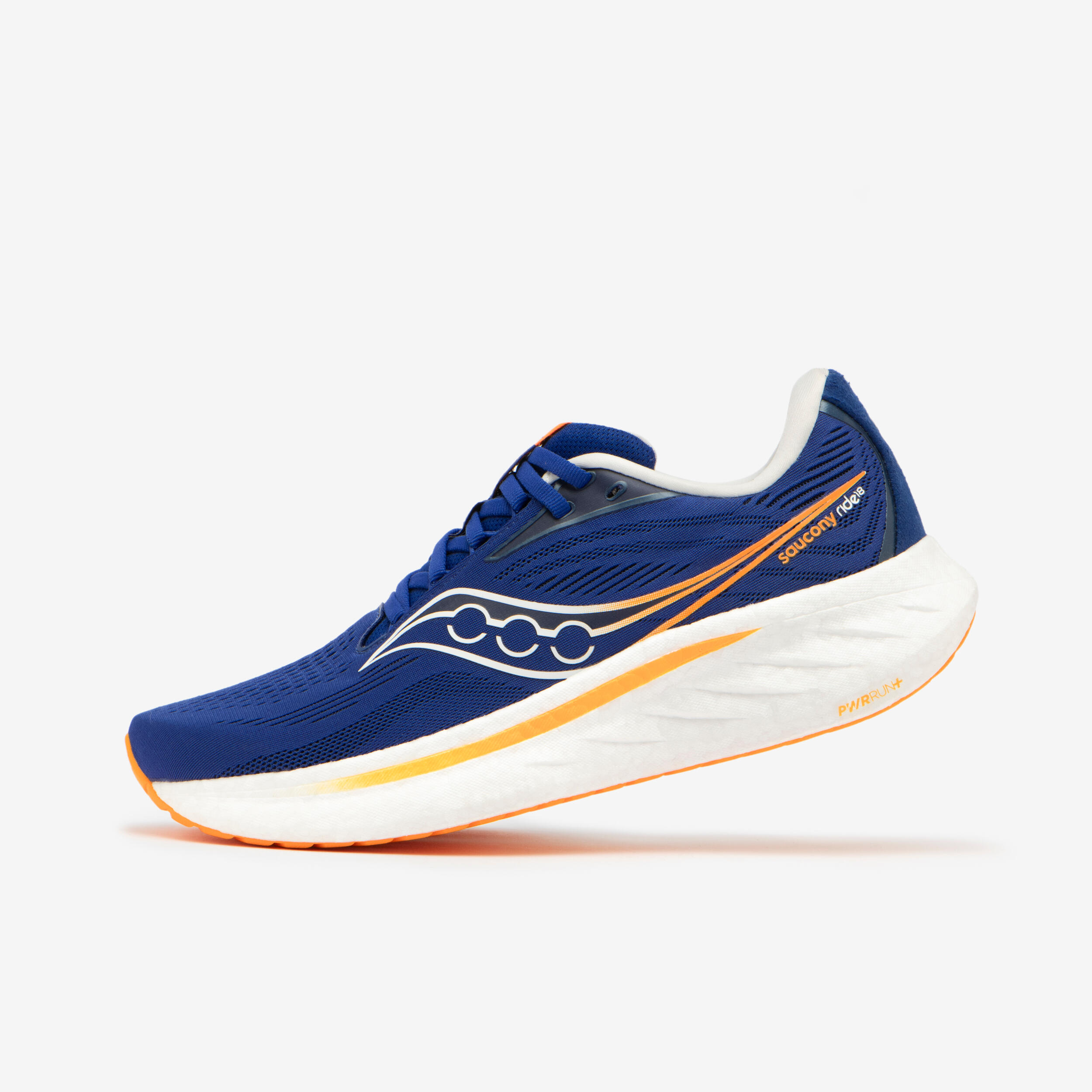 SAUCONY Ride 18 pánska cestná bežecká obuv modrá 272@41-SAUCONY
