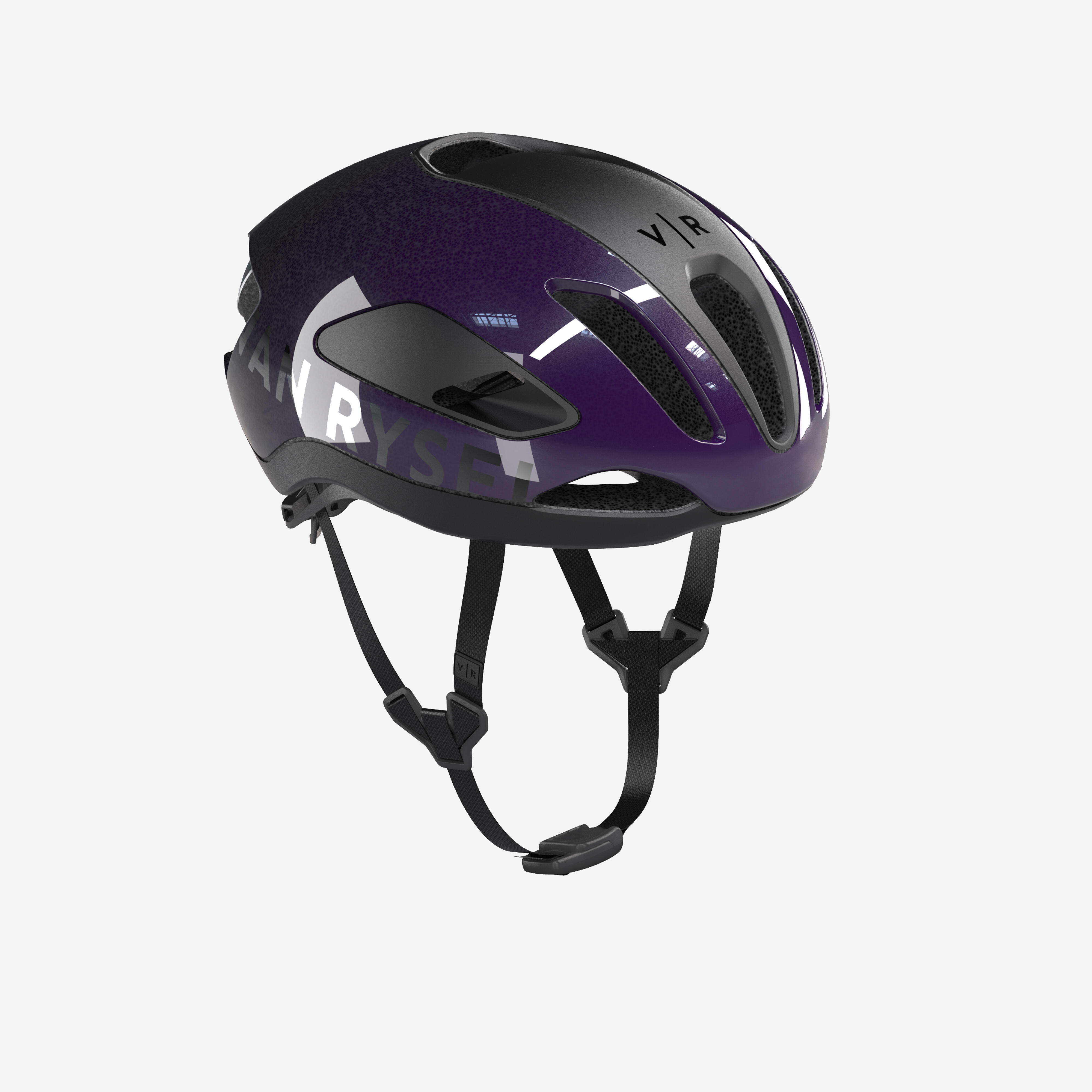 VAN RYSEL Cyklistická prilba RCR-F Mips aerodynamická čierno-fialová fialová 200@L-VAN RYSEL