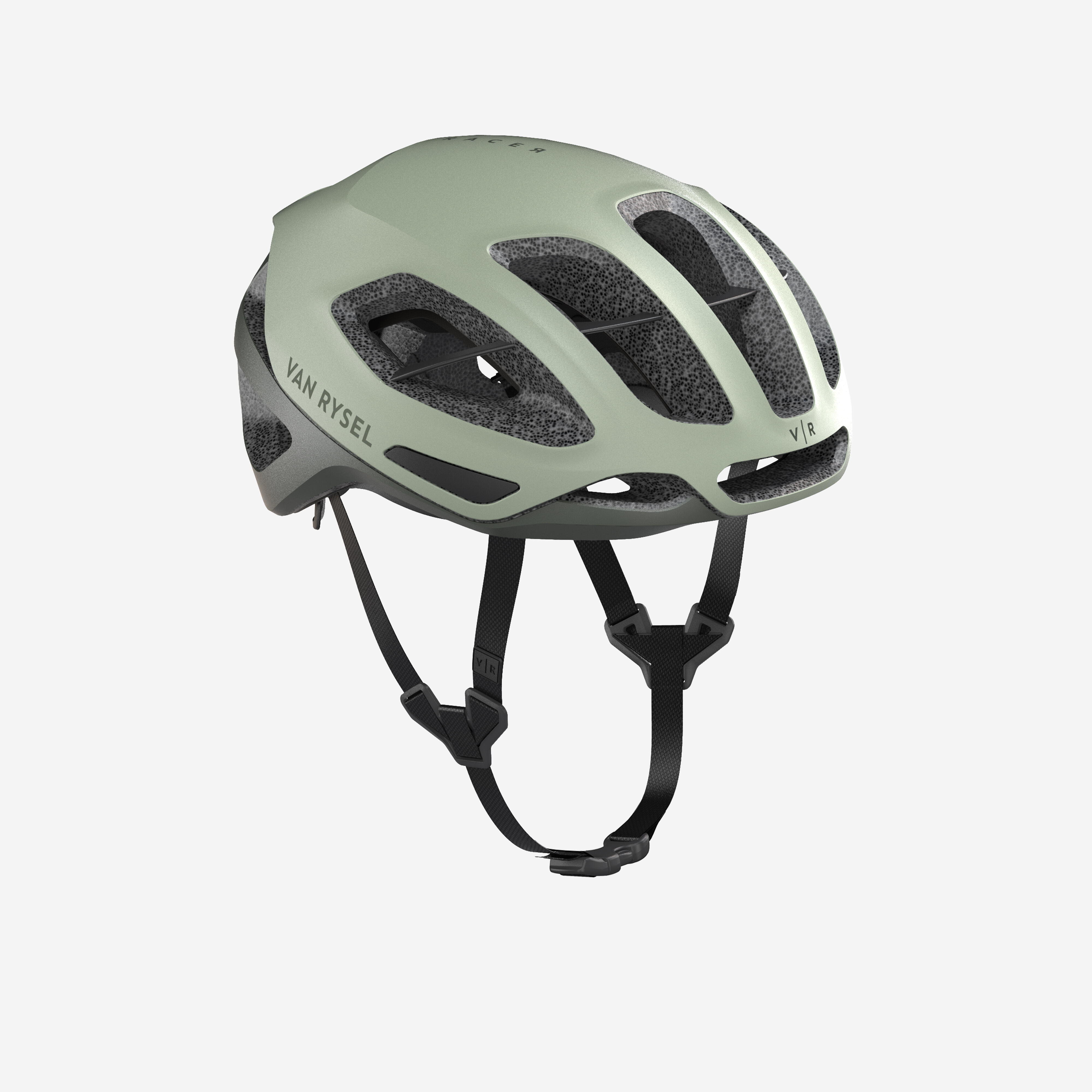 VAN RYSEL Cyklistická prilba RCR MIPS kaki zelená 200@L-VAN RYSEL